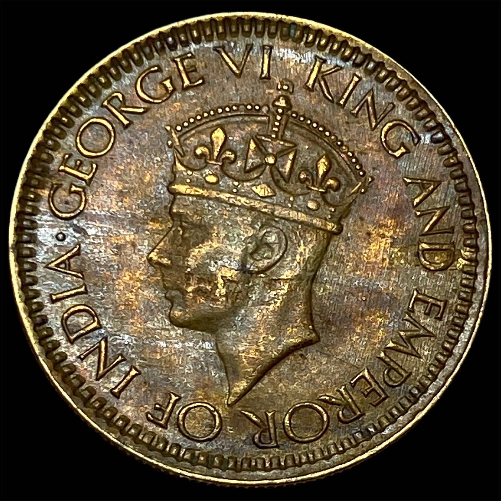1943 Ceylon Brass 25 Cents: 1943 Ceylon Brass 25 Cents