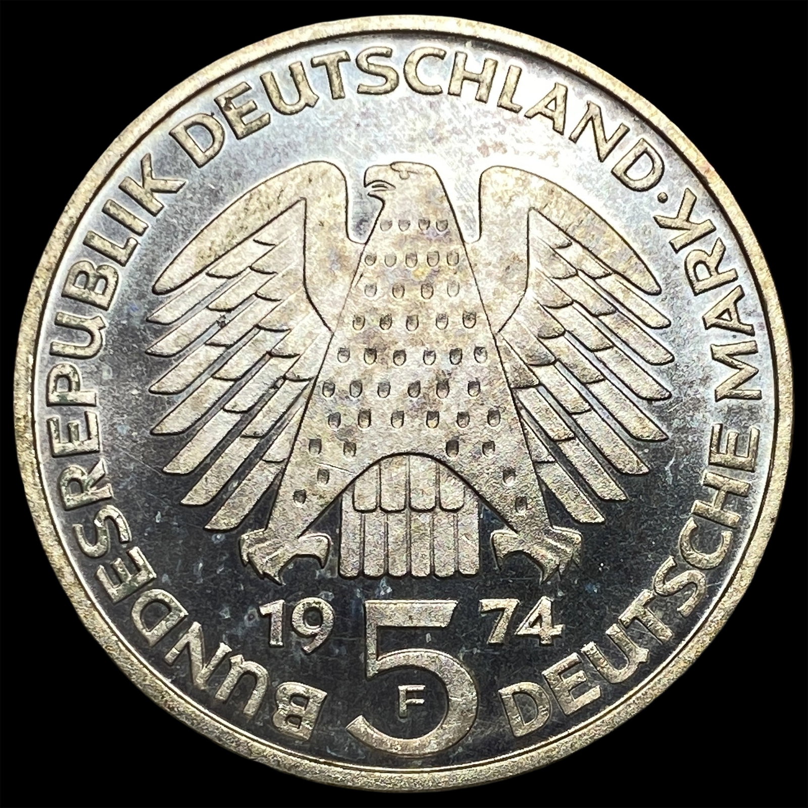 1974F Germany Silver 5 Mark Proof - 2