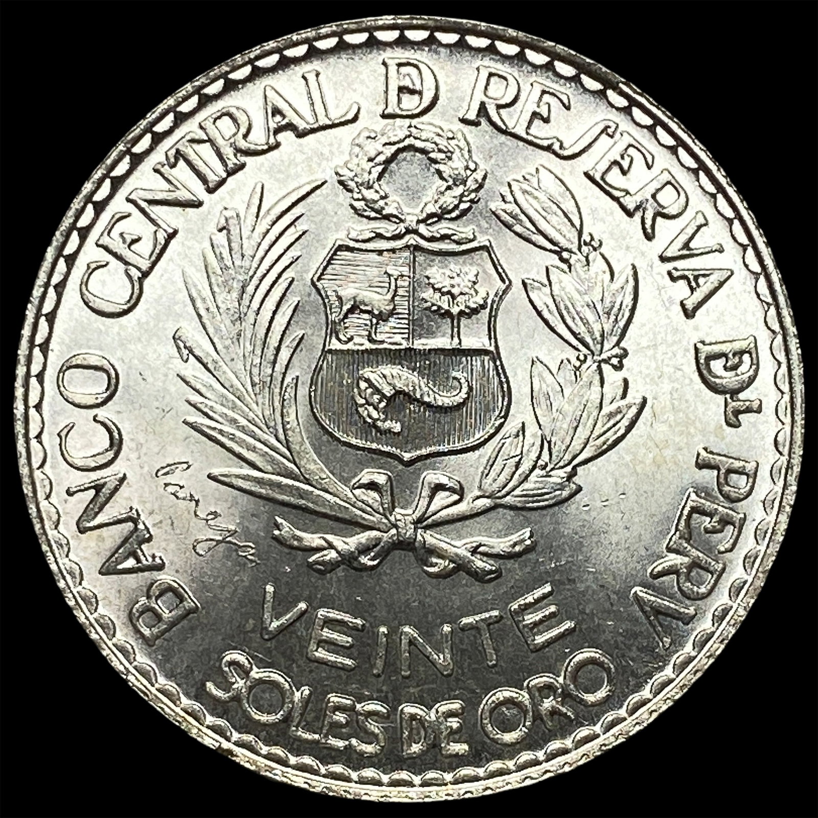 1965 Peru Silver 20 Soles (1 of 2)