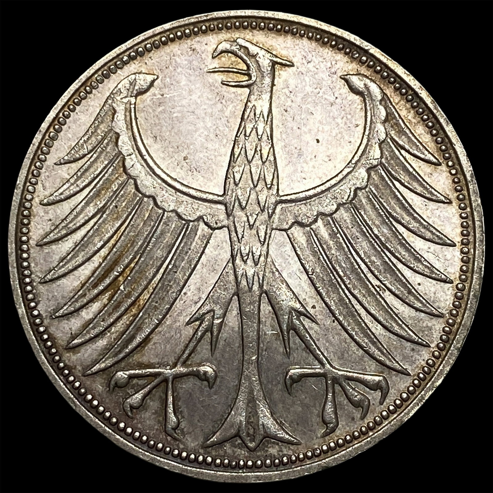 1974F Germany Silver 5 Mark: 1974F Germany Silver 5 Mark