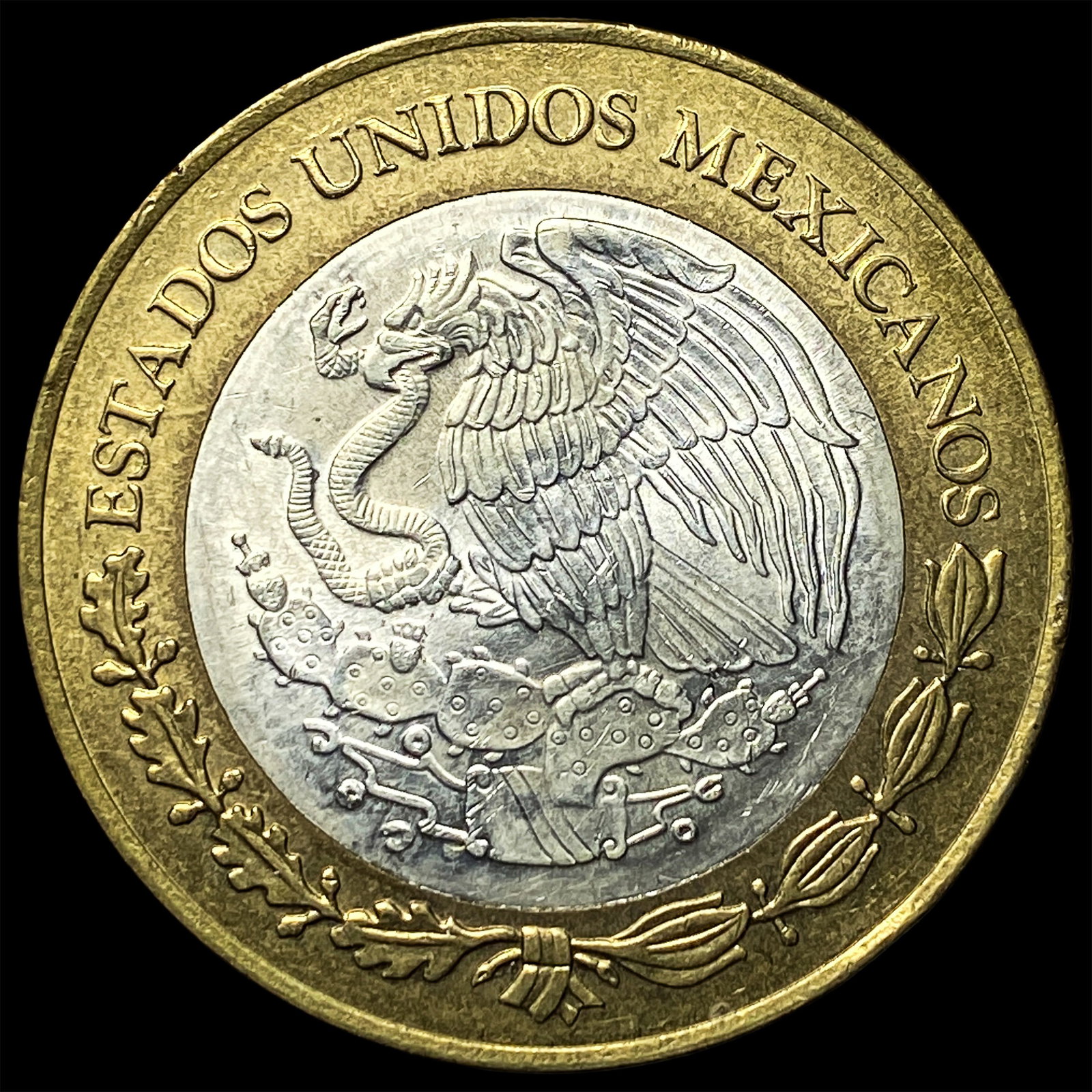 1993Mo Mexico Bras & Silver 50 New Pesos: 1993Mo Mexico Bras & Silver 50 New Pesos
