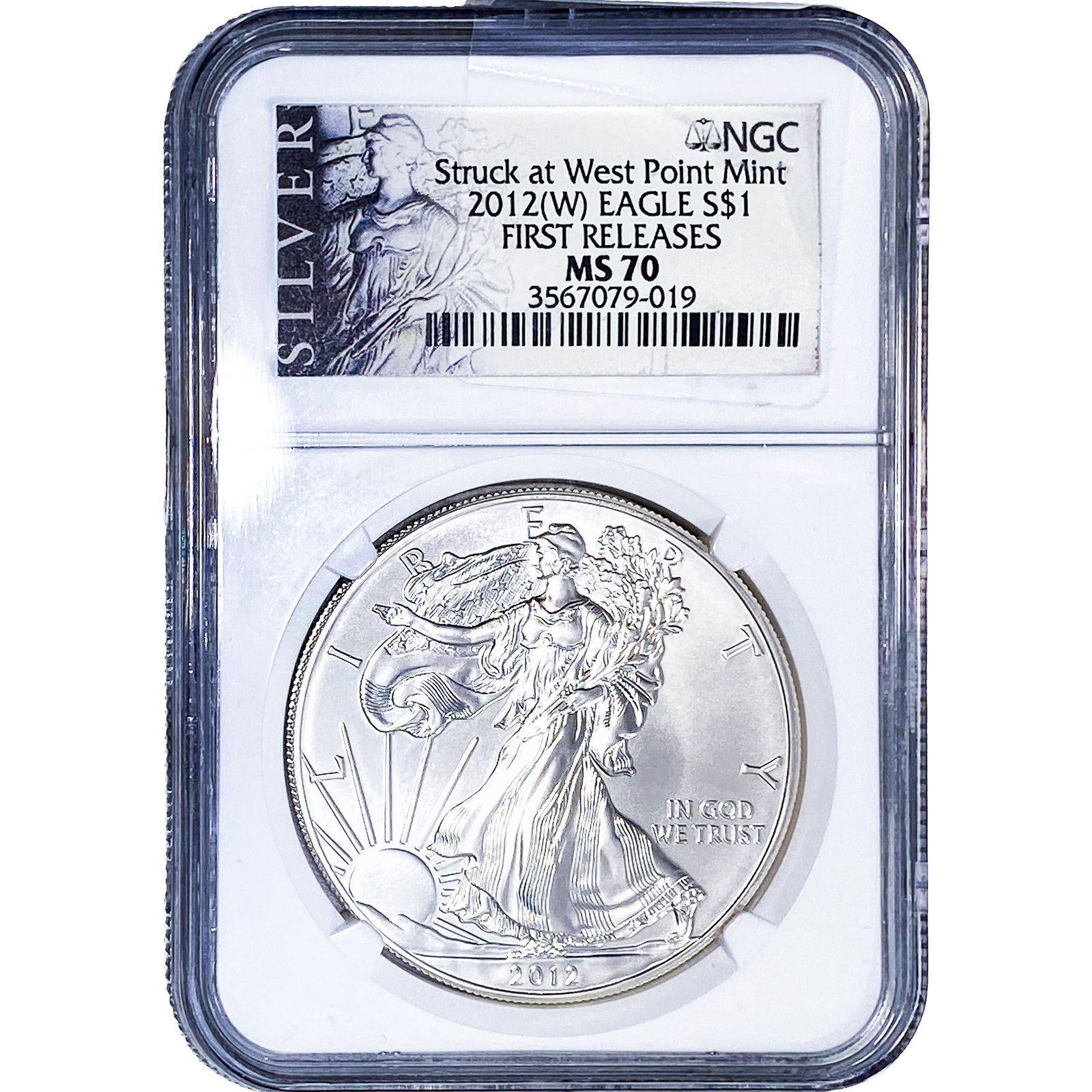 2012 Silver Eagle NGC MS70: 2012 Silver Eagle NGC MS70