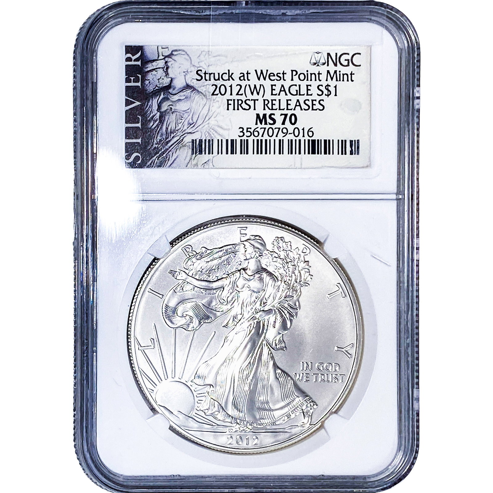 2012 Silver Eagle NGC MS70: 2012 Silver Eagle NGC MS70