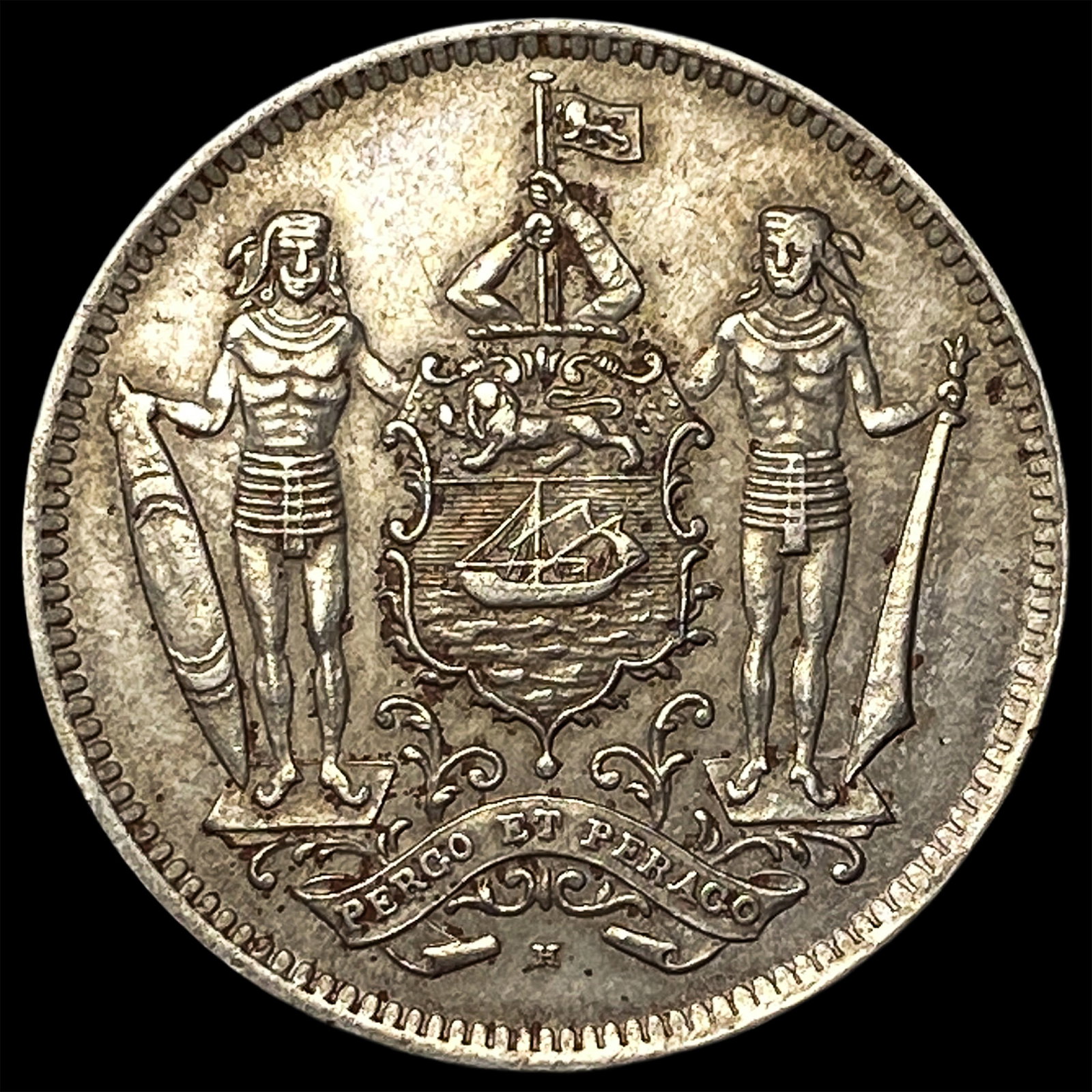 1941-H British North Borneo Copper Nickel 5 Cents: 1941-H British North Borneo Copper Nickel 5 Cents