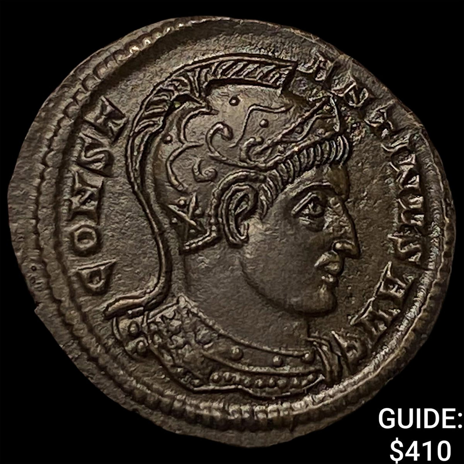 Roman Constantine I 307-337 AD Bronze Follis: Roman Constantine I 307-337 AD Bronze Follis