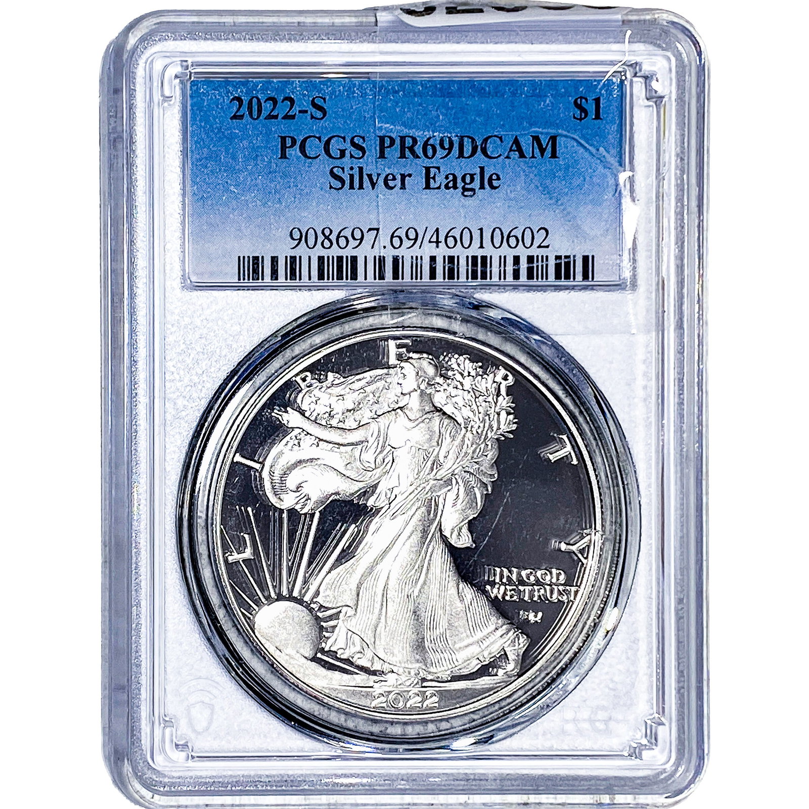 2022-S Silver Eagle PCGS PR69 DCAM (1 of 2)
