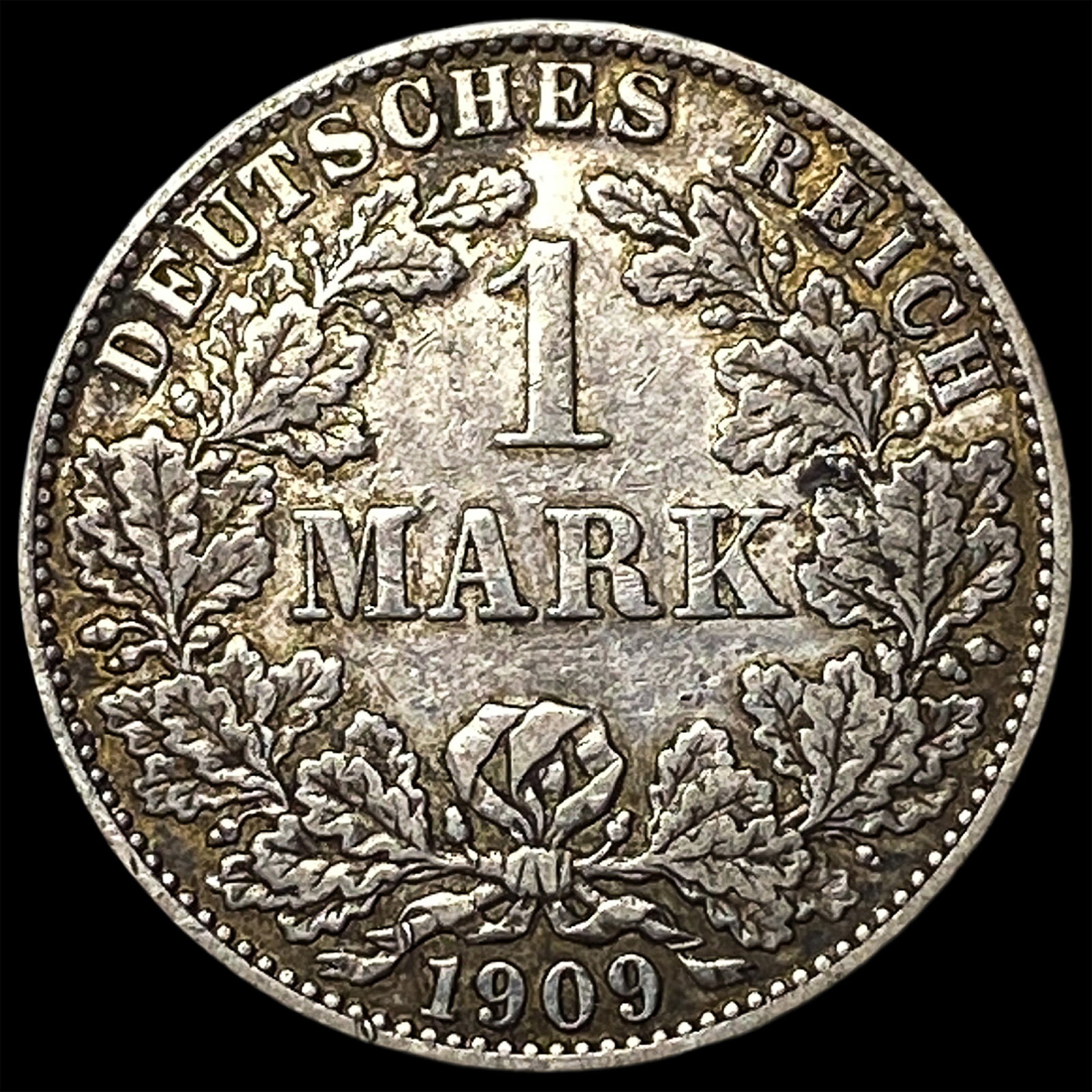 1909A Germany Silver 1 Mark - 2