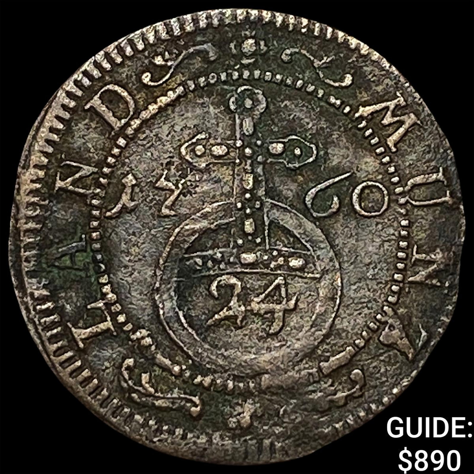 1760 German States Saxe-Hildburghausen BI 1/24 Thaler: 1760 German States Saxe-Hildburghausen BI 1/24 Thaler