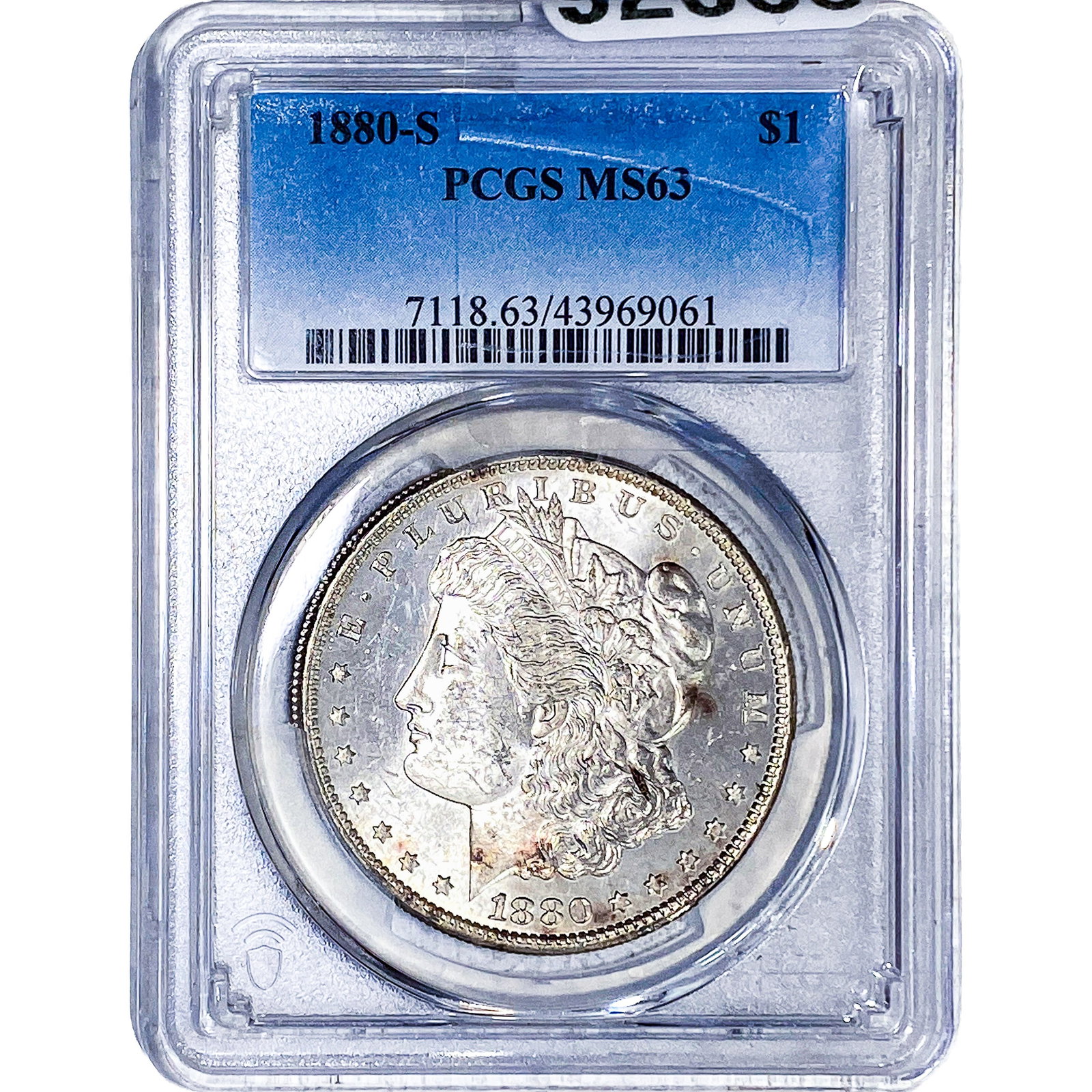 1880-S Morgan Silver Dollar PCGS MS63: 1880-S Morgan Silver Dollar PCGS MS63