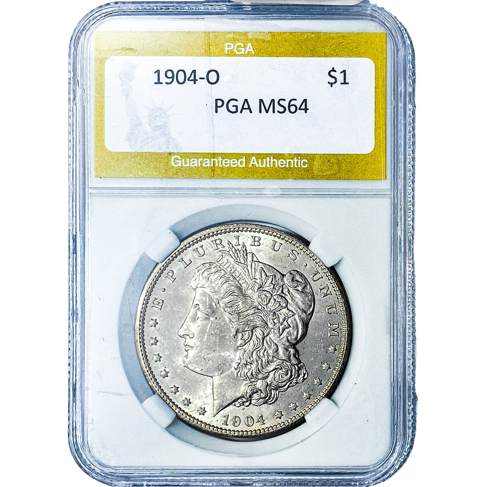 1904-O Morgan Silver Dollar PGA MS64: 1904-O Morgan Silver Dollar PGA MS64