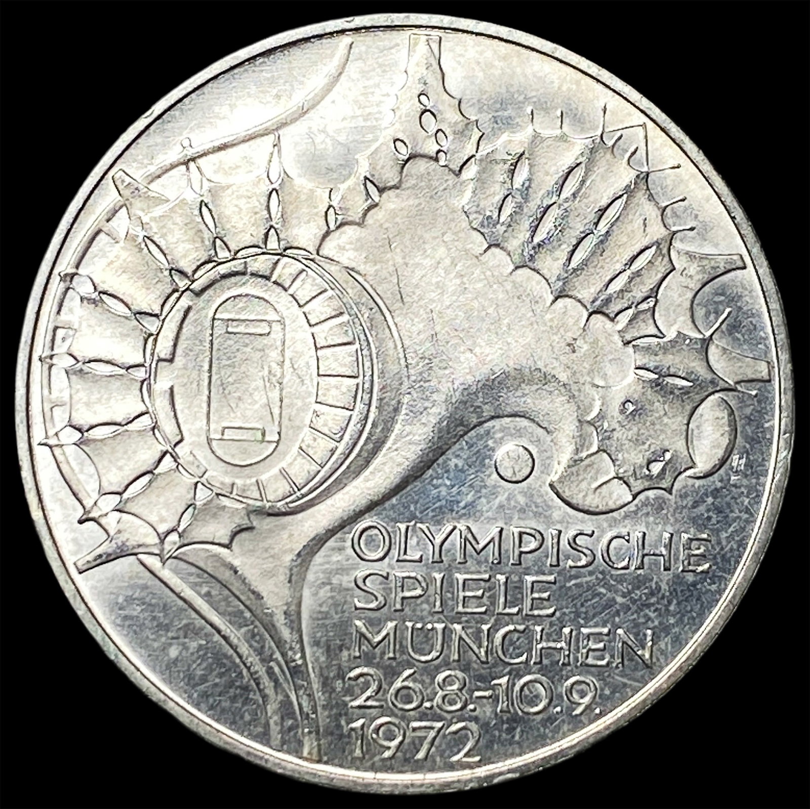 1972-G Germany Silver 10 Marks: 1972-G Germany Silver 10 Marks