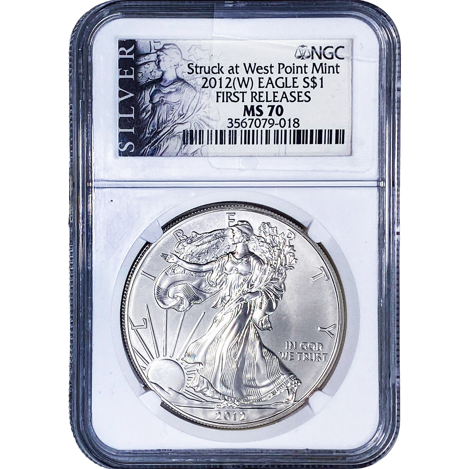 2012 Silver Eagle NGC MS70 (1 of 2)