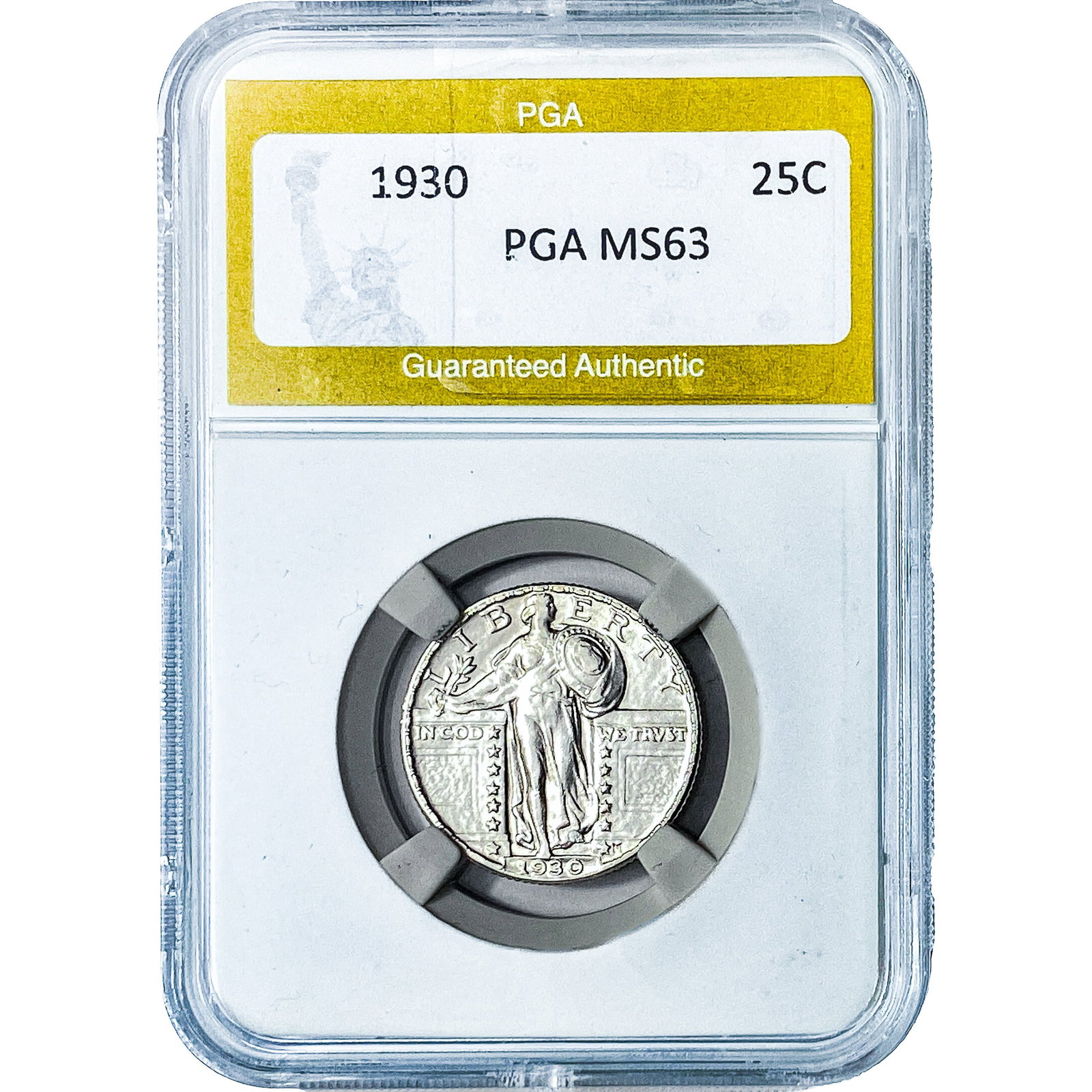 1930 Standing Liberty Quarter PGA MS63: 1930 Standing Liberty Quarter PGA MS63