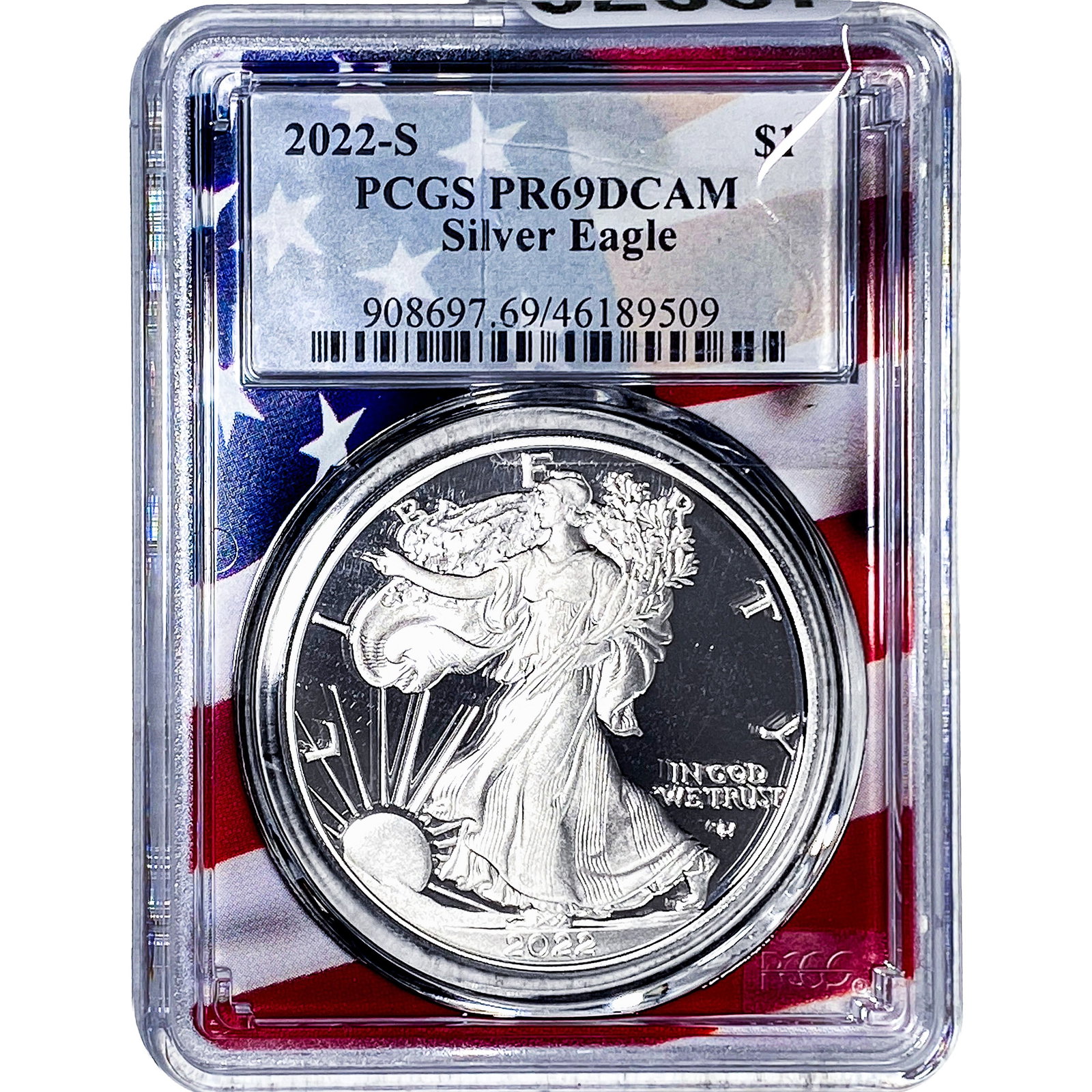 2022-S Silver Eagle PCGS PR69 DCAM (1 of 2)