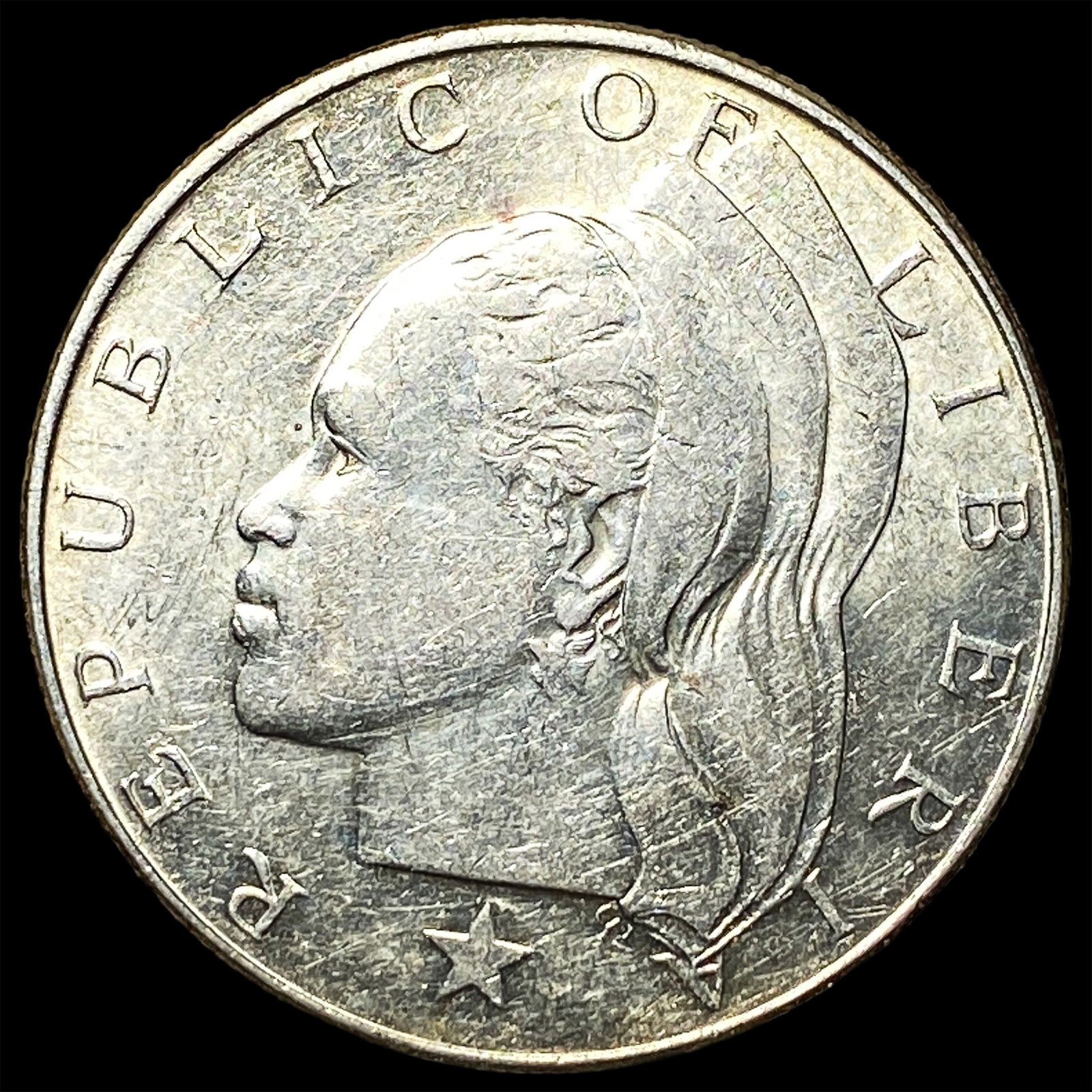 1961 Liberia Silver Dollar: 1961 Liberia Silver Dollar
