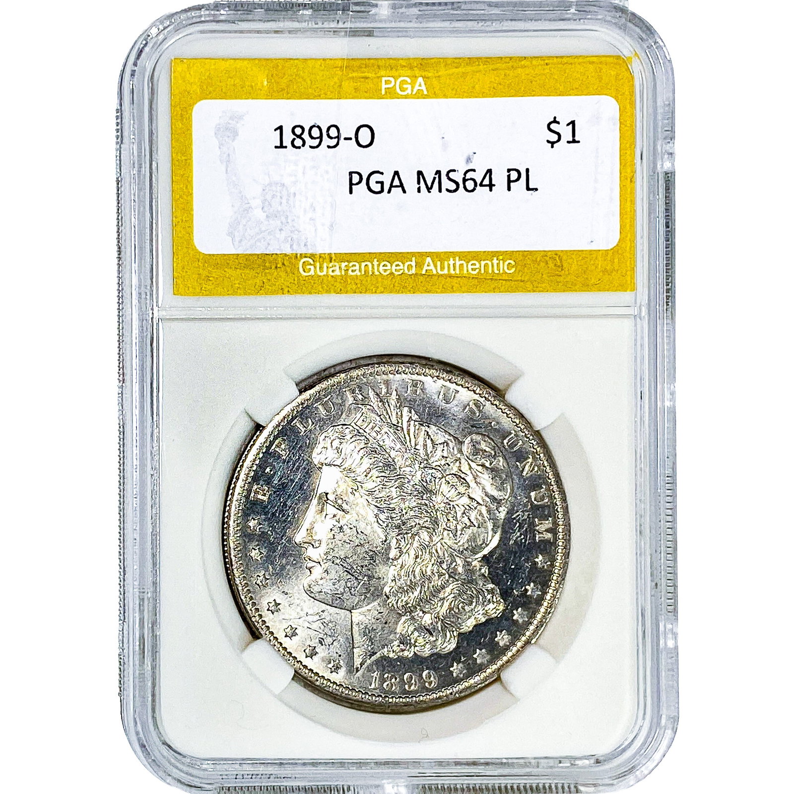 1899-O Morgan Silver Dollar PGA MS64 PL: 1899-O Morgan Silver Dollar PGA MS64 PL