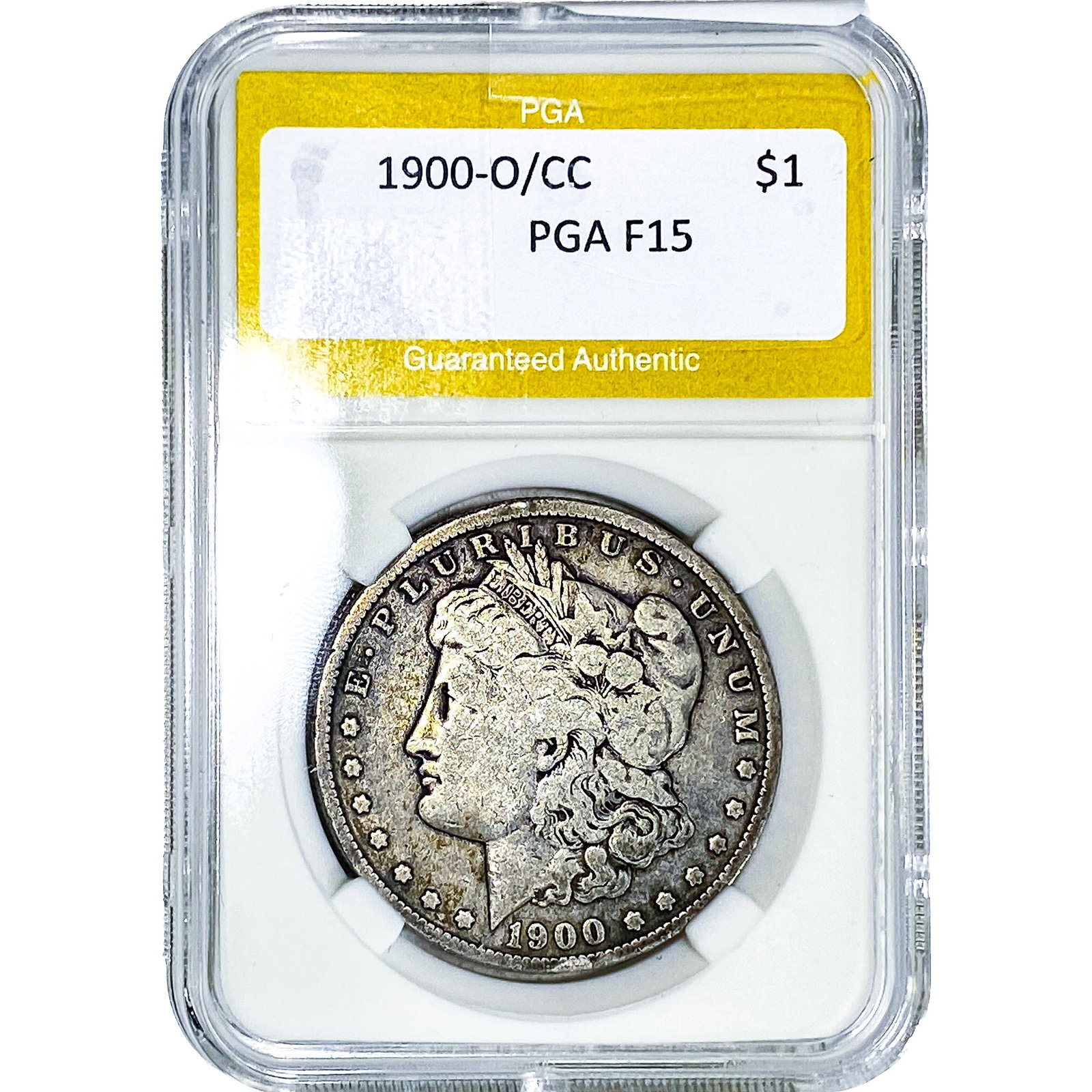 1900-O/CC Morgan Silver Dollar PGA F15: 1900-O/CC Morgan Silver Dollar PGA F15