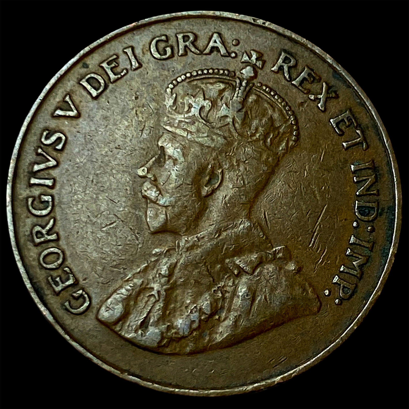 1921 Canada Bronze 1 Cent: 1921 Canada Bronze 1 Cent