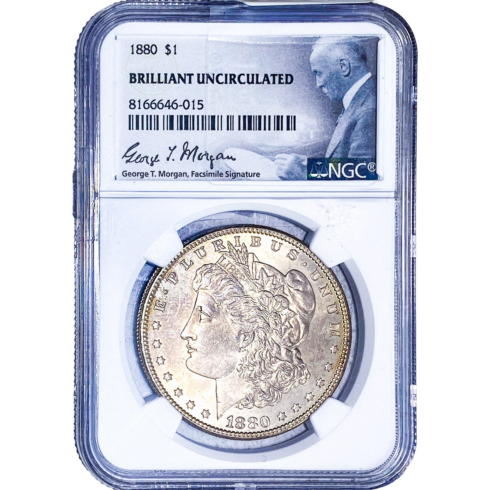 1880 Morgan Silver Dollar NGC BU: 1880 Morgan Silver Dollar NGC BU