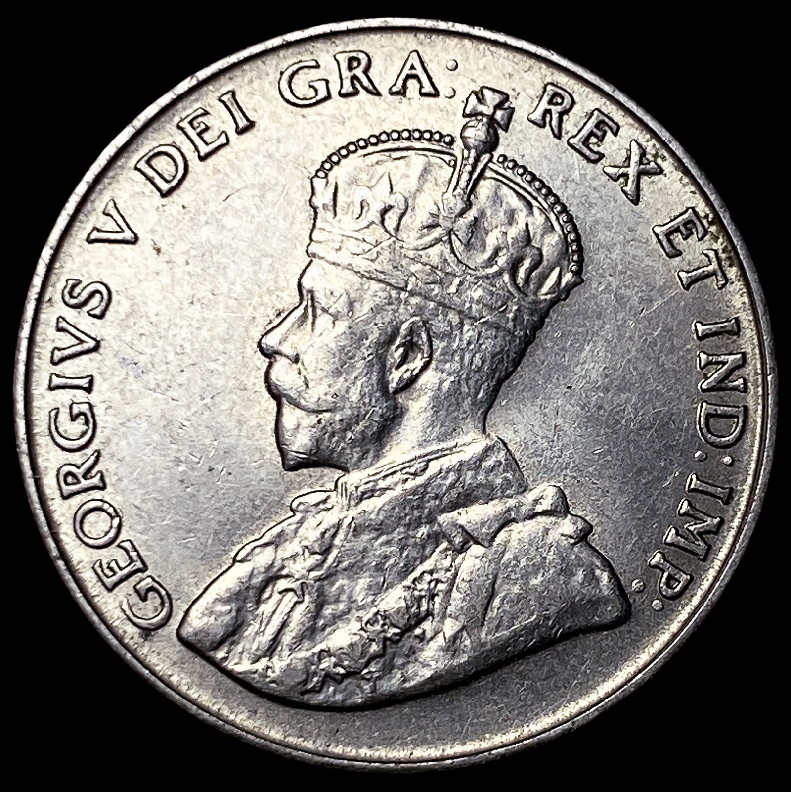 1924 Canada Nickel 5 Cents: 1924 Canada Nickel 5 Cents