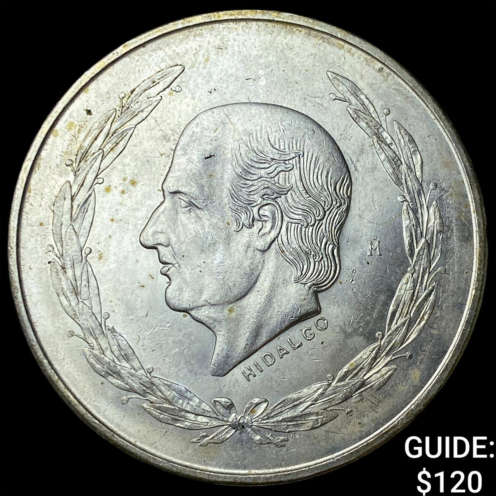 1952Mo Mexico Silver 5 Pesos: 1952Mo Mexico Silver 5 Pesos