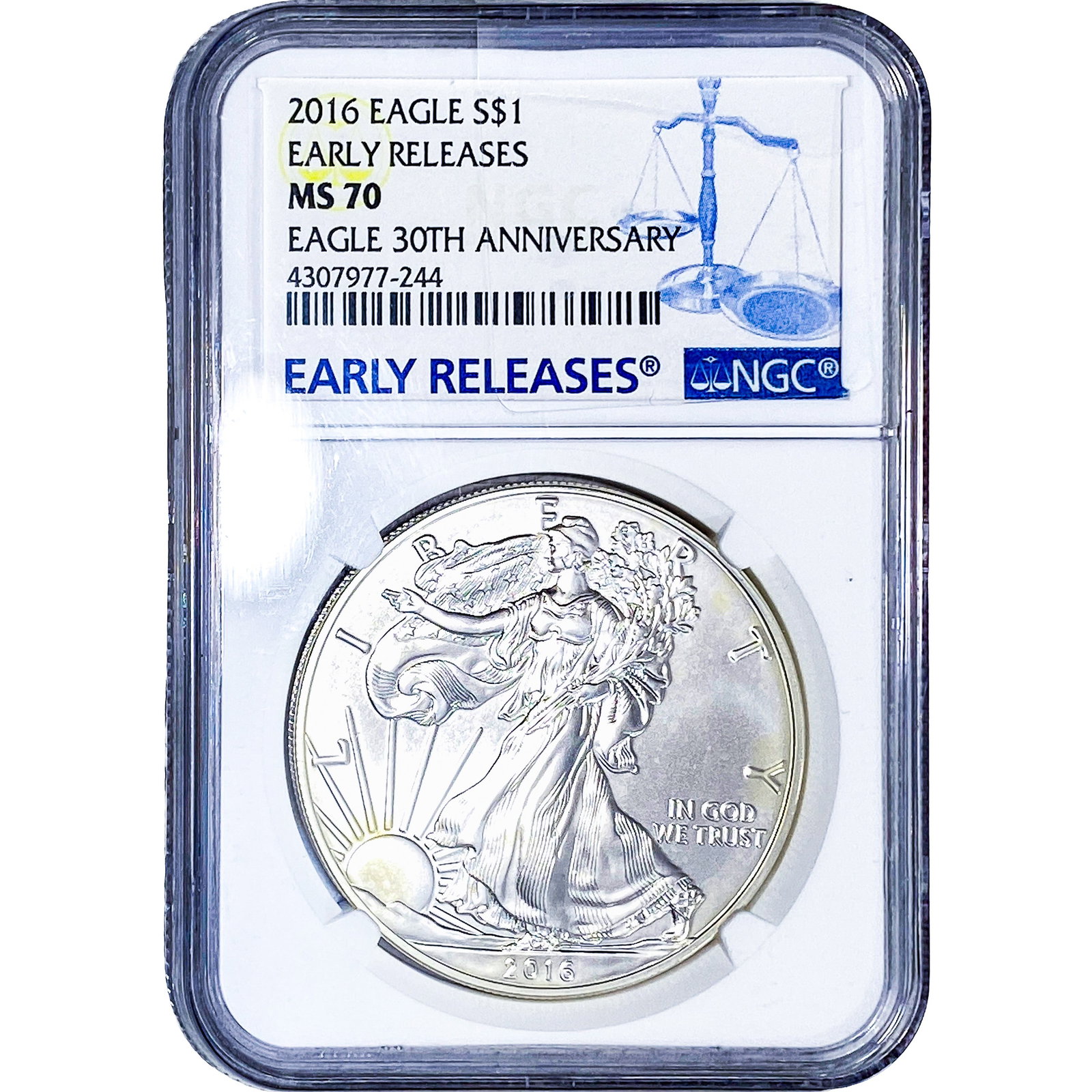 2016 Silver Eagle NGC MS70: 2016 Silver Eagle NGC MS70