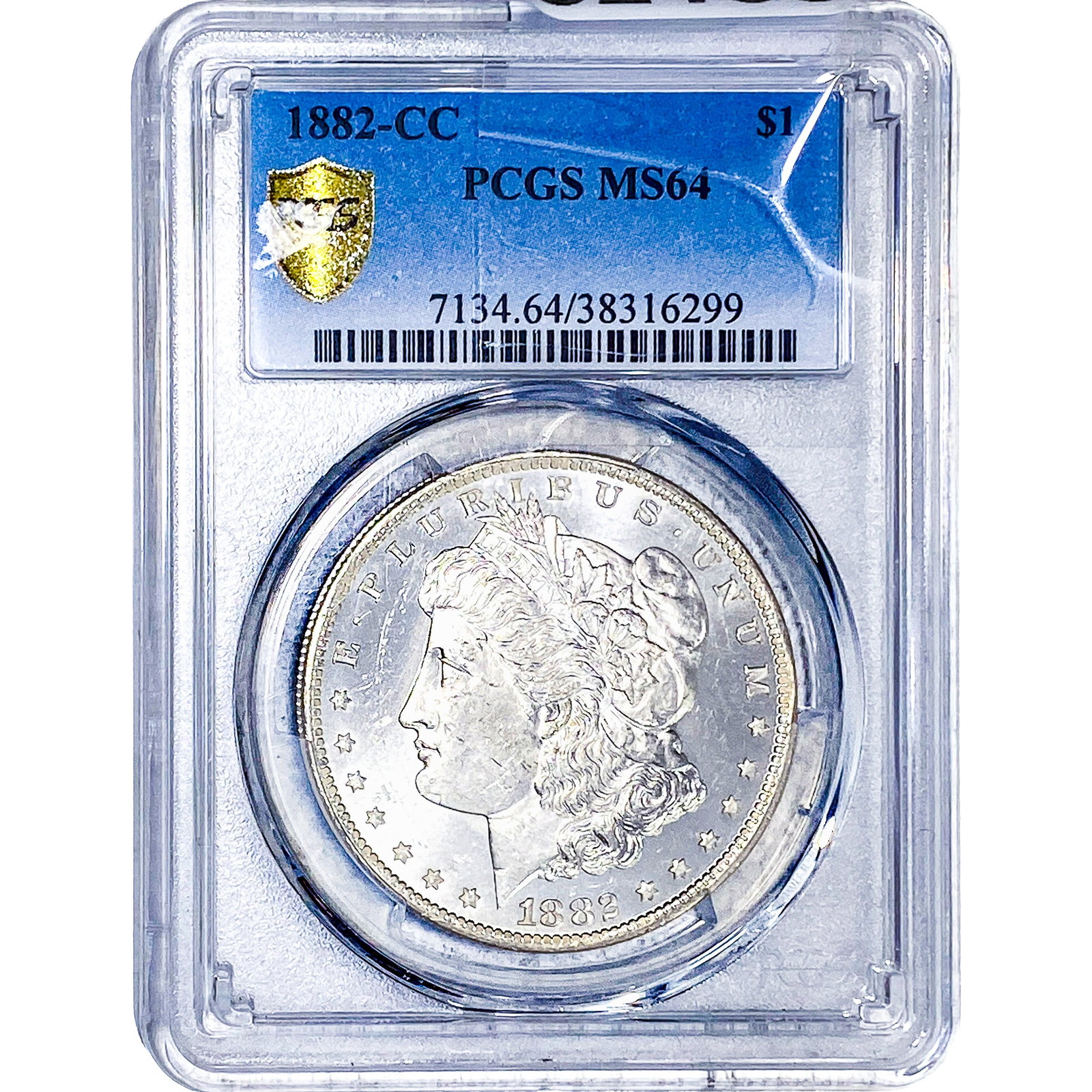 1882-CC Morgan Silver Dollar PCGS MS64: 1882-CC Morgan Silver Dollar PCGS MS64
