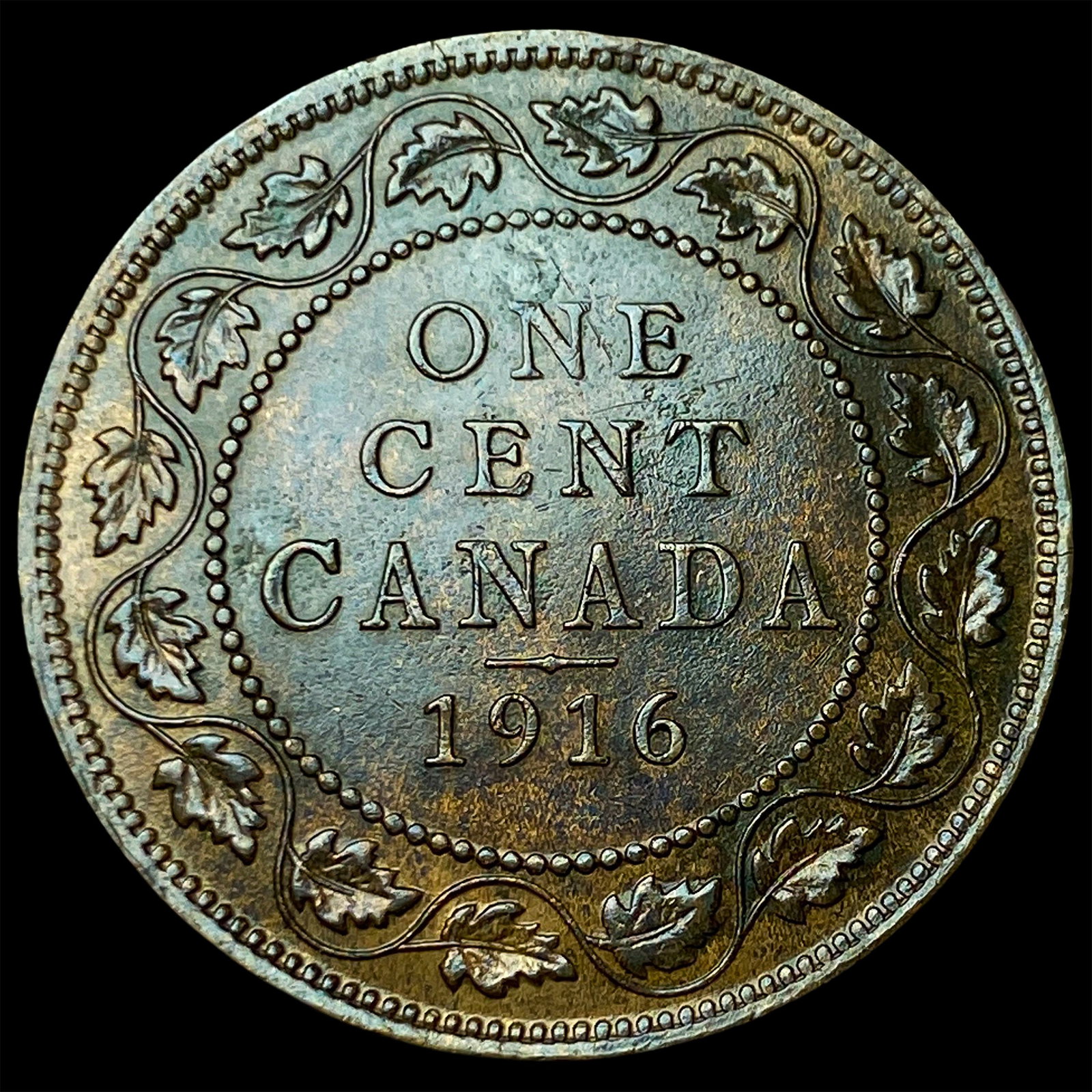 1916 Canada Bronze 1 Cent - 2