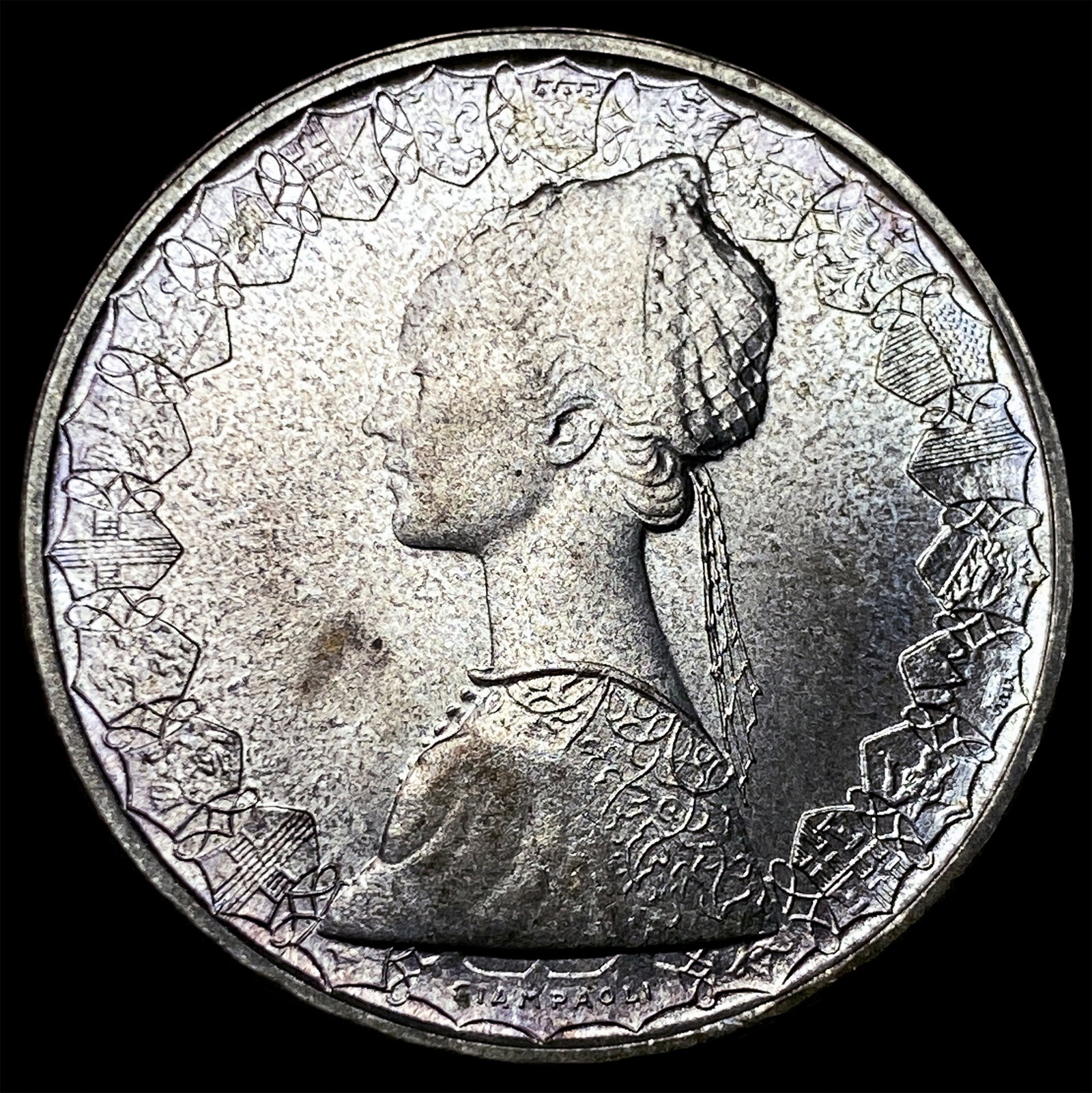 1970R Italy Silver 500 Lire: 1970R Italy Silver 500 Lire