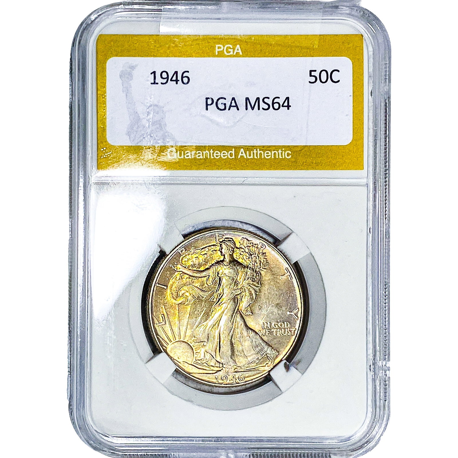 1946 Walking Liberty Half Dollar PGA MS64: 1946 Walking Liberty Half Dollar PGA MS64
