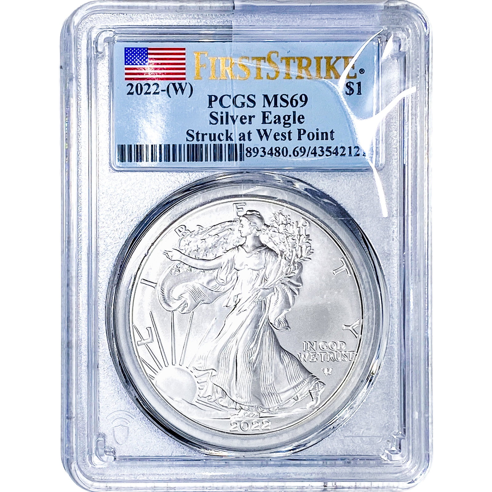 2022 Silver Eagle PCGS MS69: 2022 Silver Eagle PCGS MS69