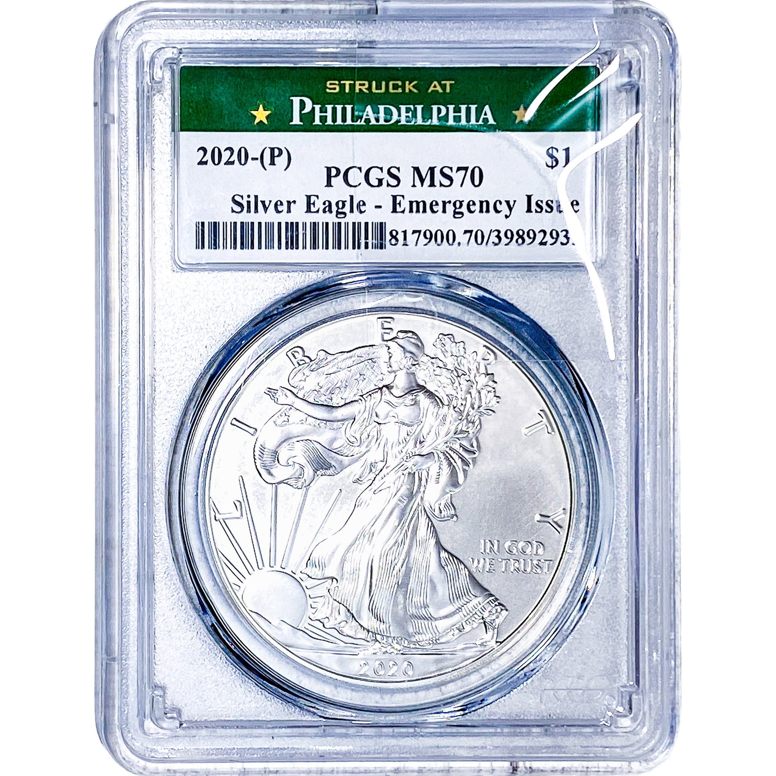 2020 Silver Eagle PCGS MS70 (1 of 2)