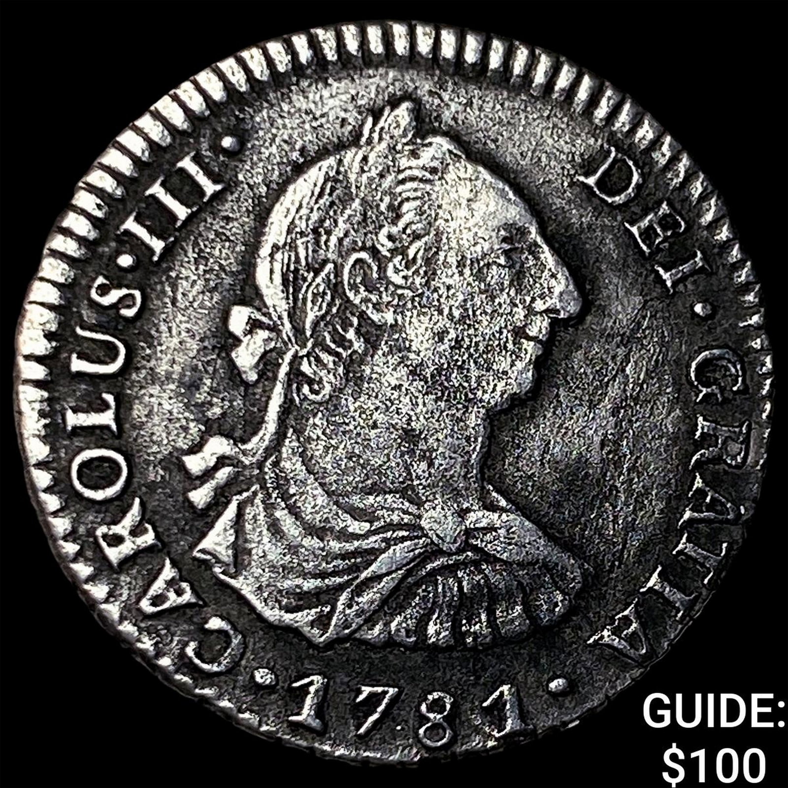 1781 Bolivia Potosi Silver 1 Real: 1781 Bolivia Potosi Silver 1 Real
