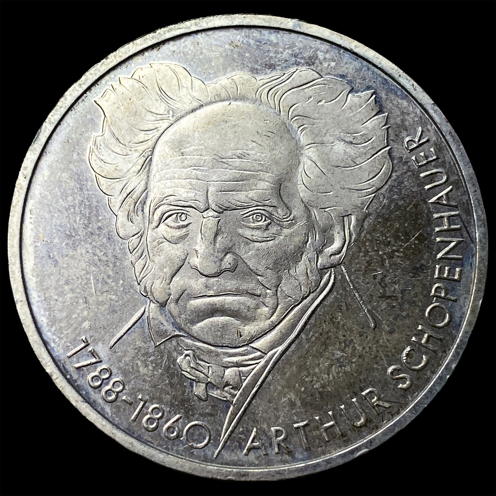 1988D Germany Federal Republic Silver 10 Mark: 1988D Germany Federal Republic Silver 10 Mark