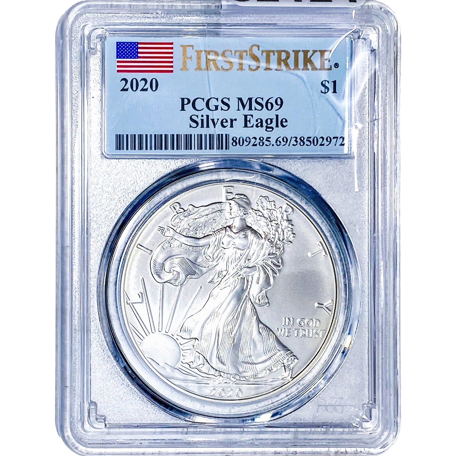 2020 Silver Eagle PCGS MS69 (1 of 2)