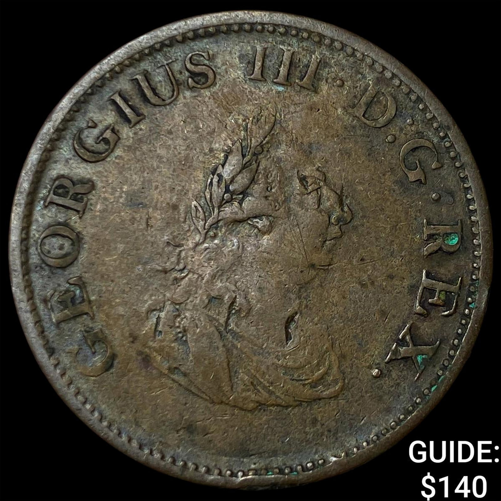 1805 Ireland Copper 1/2 Penny (1 of 2)