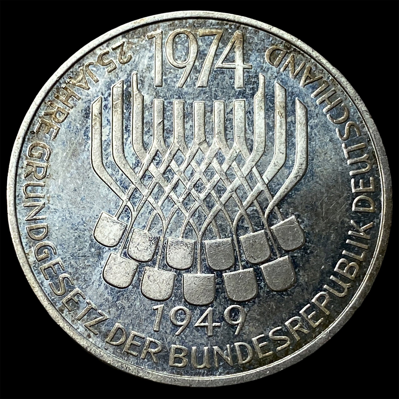 1974F Germany Silver 5 Mark