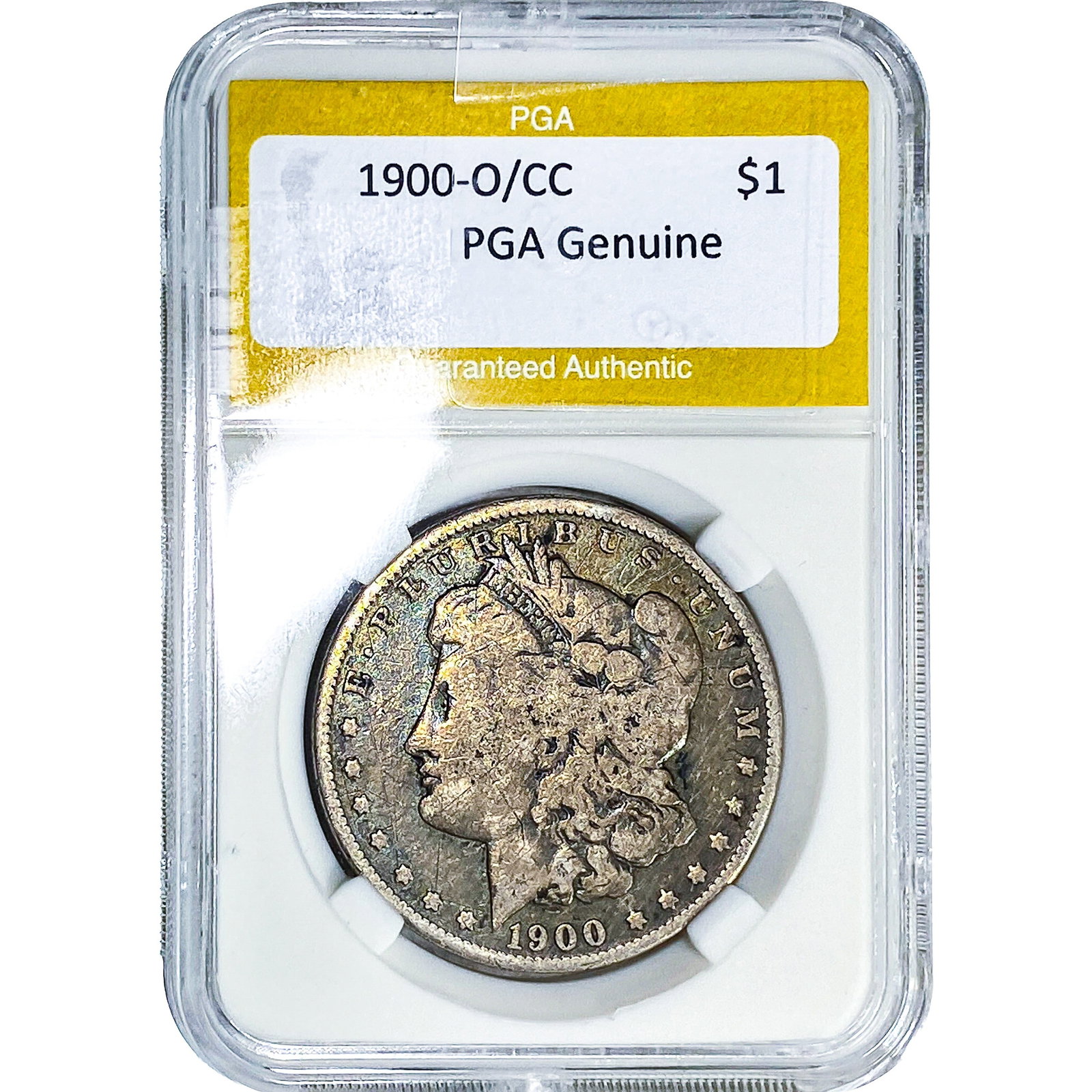 1900-O/CC Morgan Silver Dollar PGA Genuine: 1900-O/CC Morgan Silver Dollar PGA Genuine
