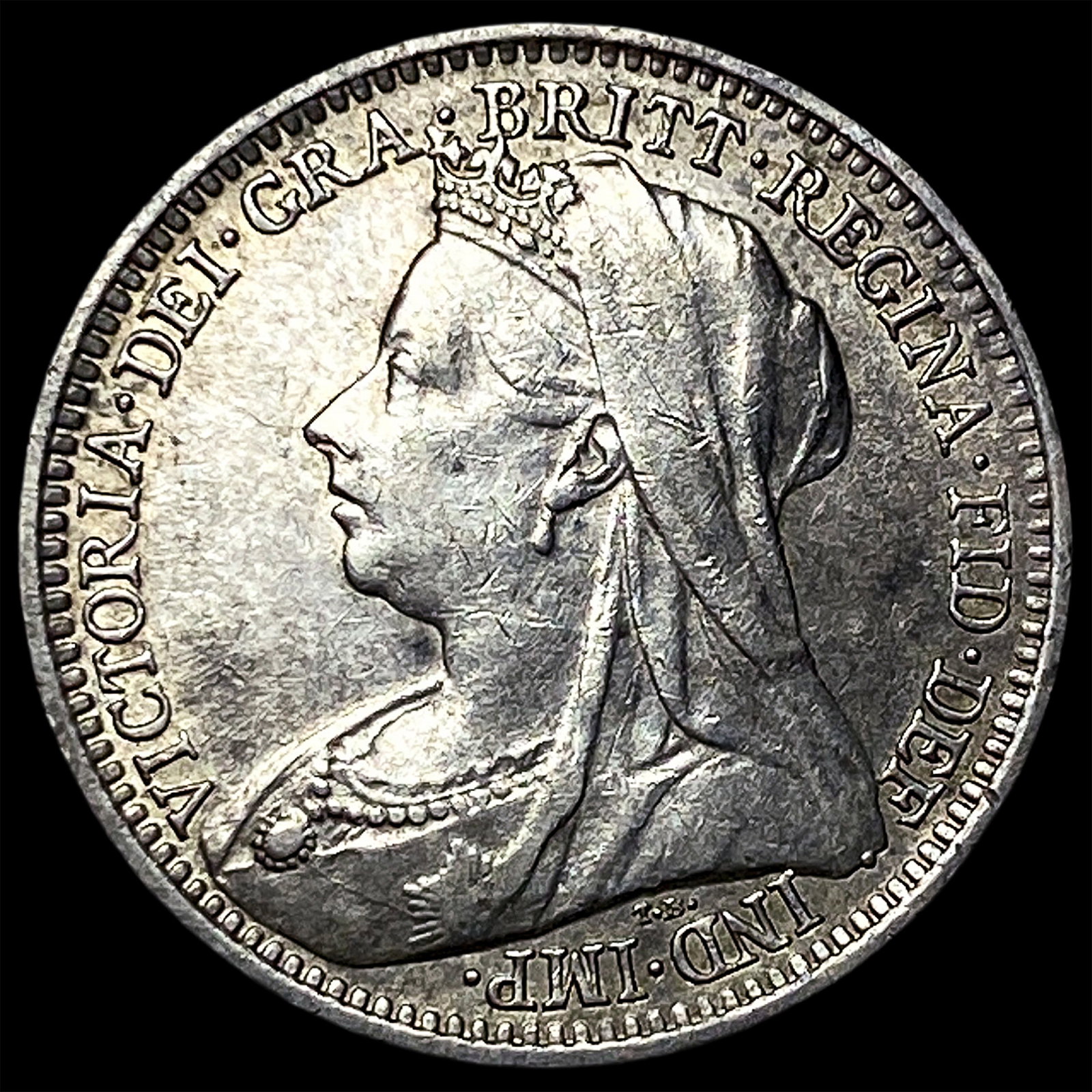 1900 Great Britain Silver 3 Pence (1 of 2)