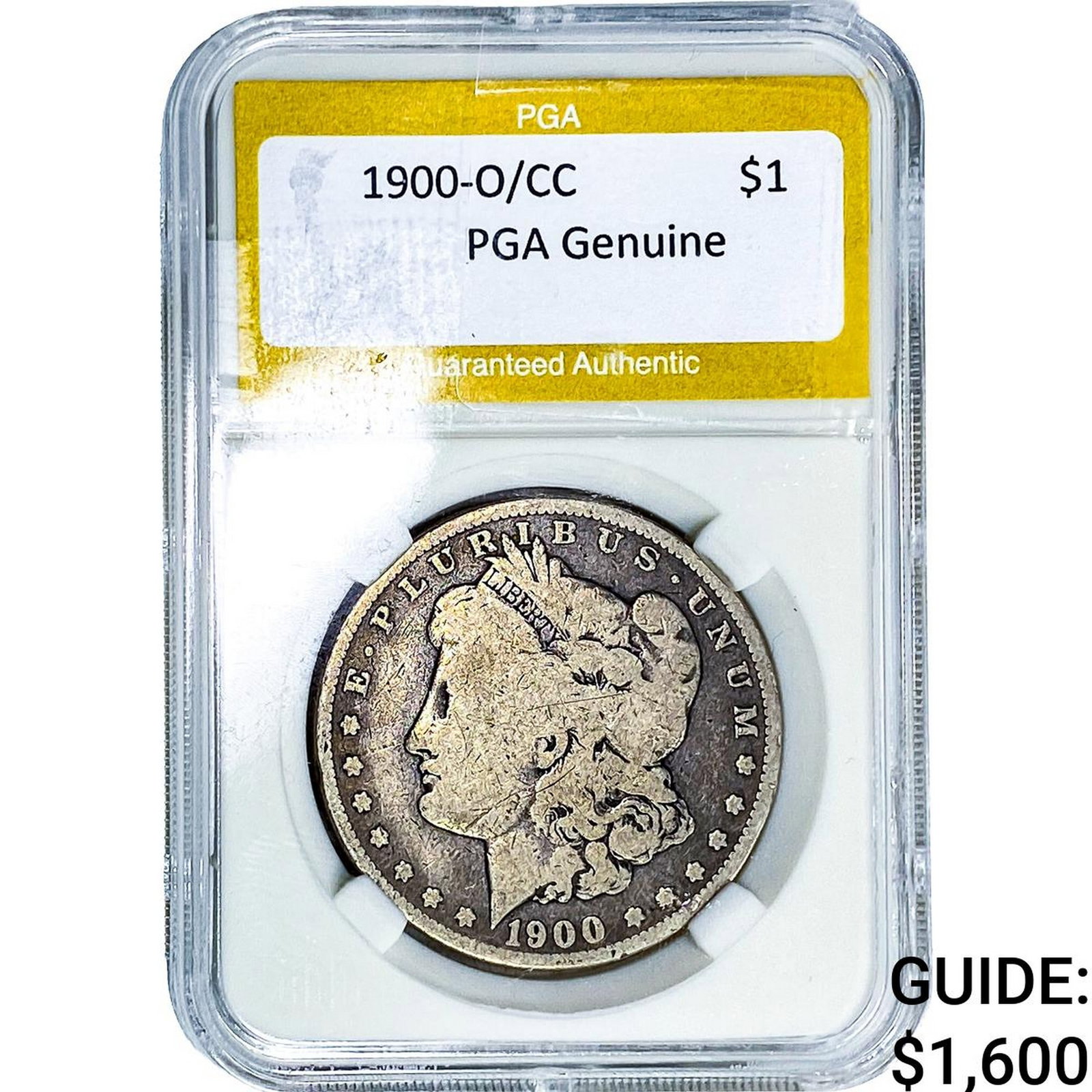 1900-O/CC Morgan Silver Dollar PGA Genuine (1 of 2)