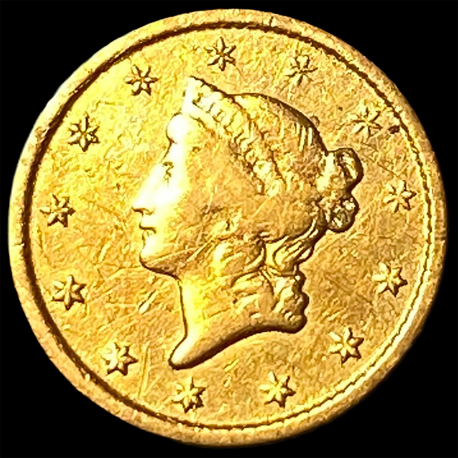 1851-O Gold $1 Liberty Head HIGH GRADE (1 of 2)