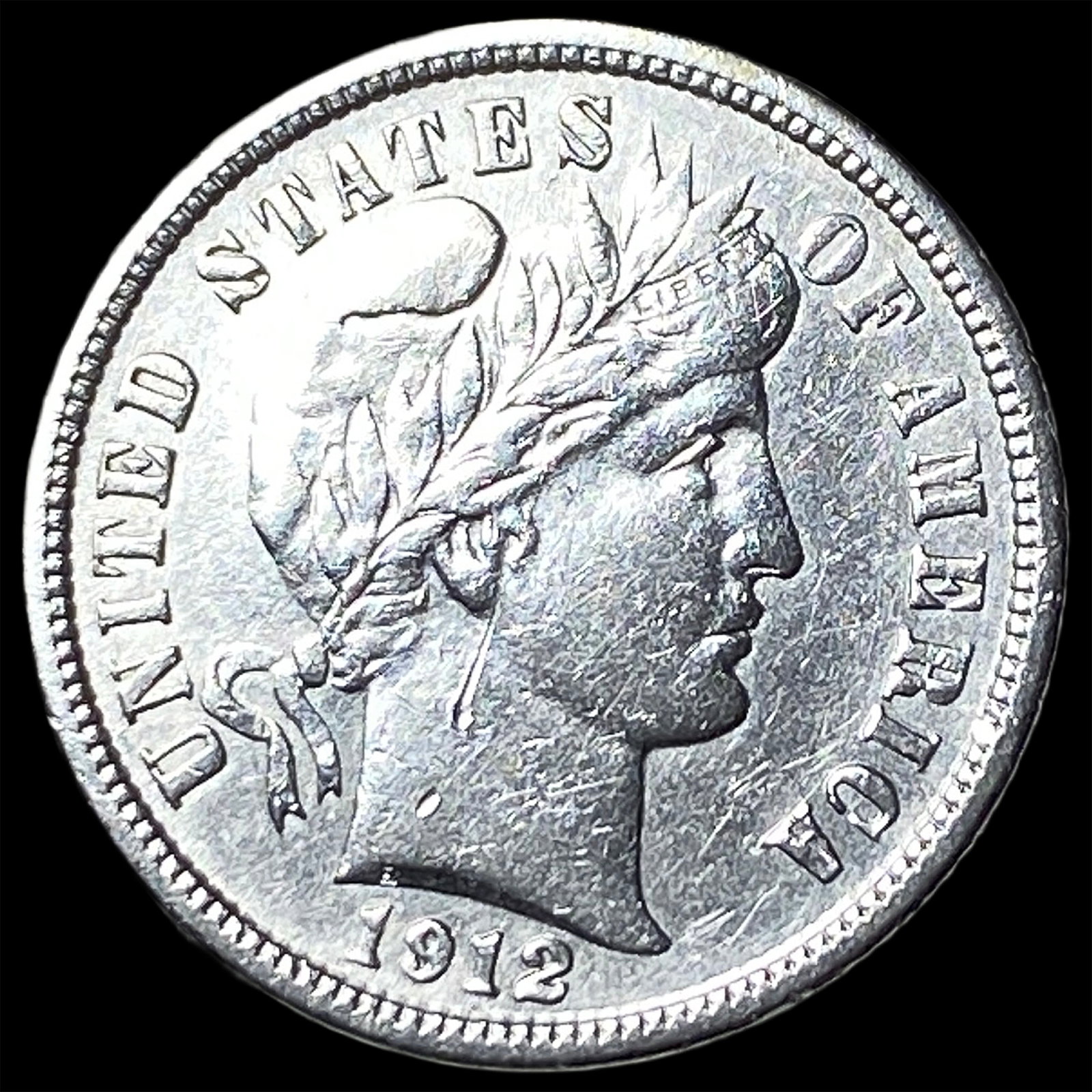 1912 Barber Dime CHOICE AU: 1912 Barber Dime CHOICE AU