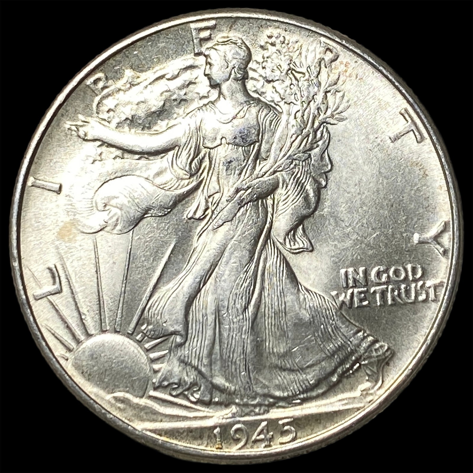1945 Silver Walking Liberty Half Dollar UNCIRCULATED: 1945 Silver Walking Liberty Half Dollar UNCIRCULATED