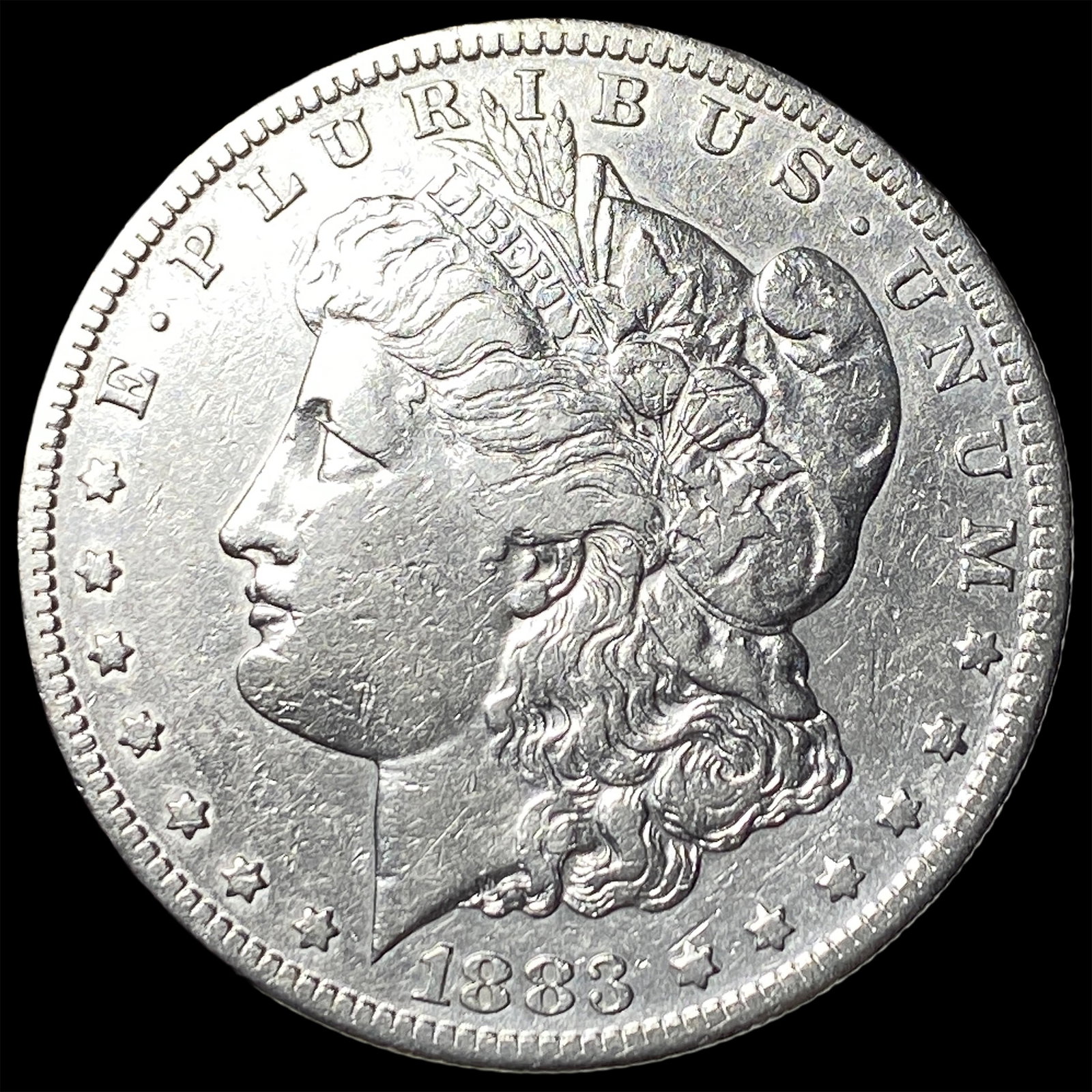 1883-S Silver Morgan Dollar NEARLY UNCIRCULATED: 1883-S Silver Morgan Dollar NEARLY UNCIRCULATED