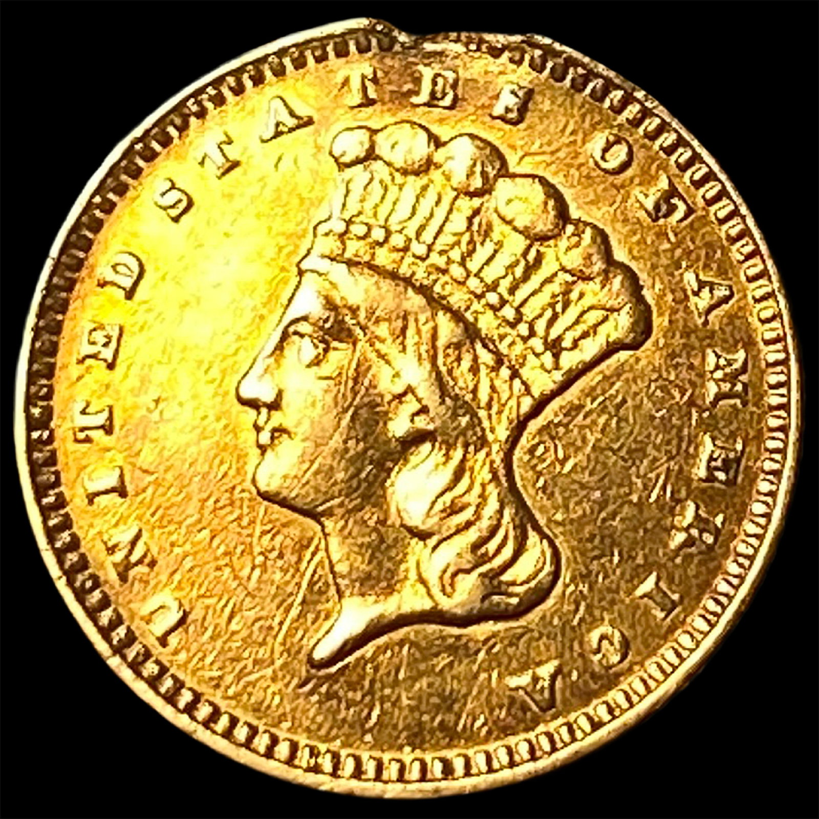 1874 Gold $1 Indian Head HIGH GRADE: 1874 Gold $1 Indian Head HIGH GRADE