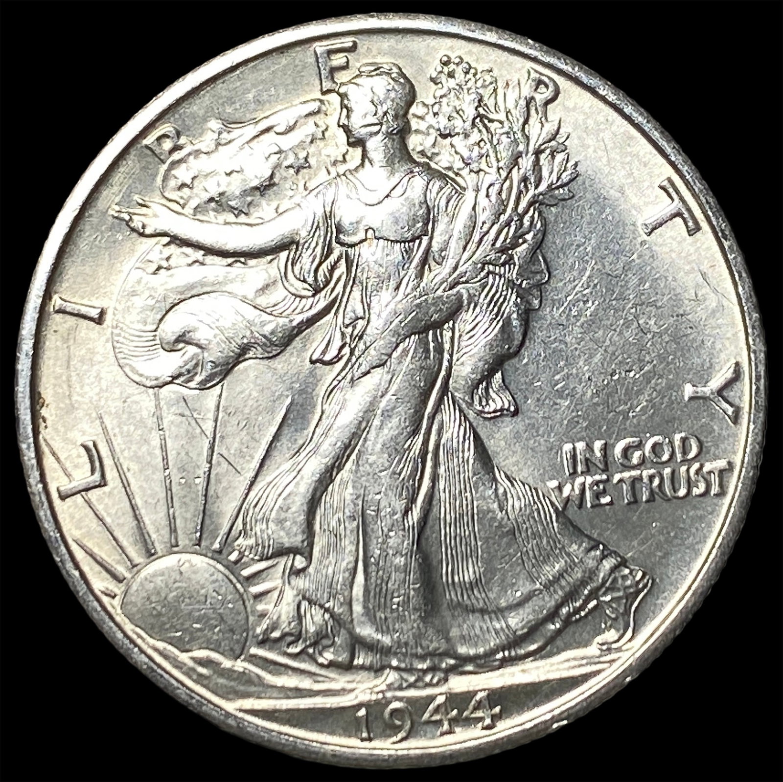 1944-S Silver Half Dollar UNCIRCULATED: 1944-S Silver Half Dollar UNCIRCULATED