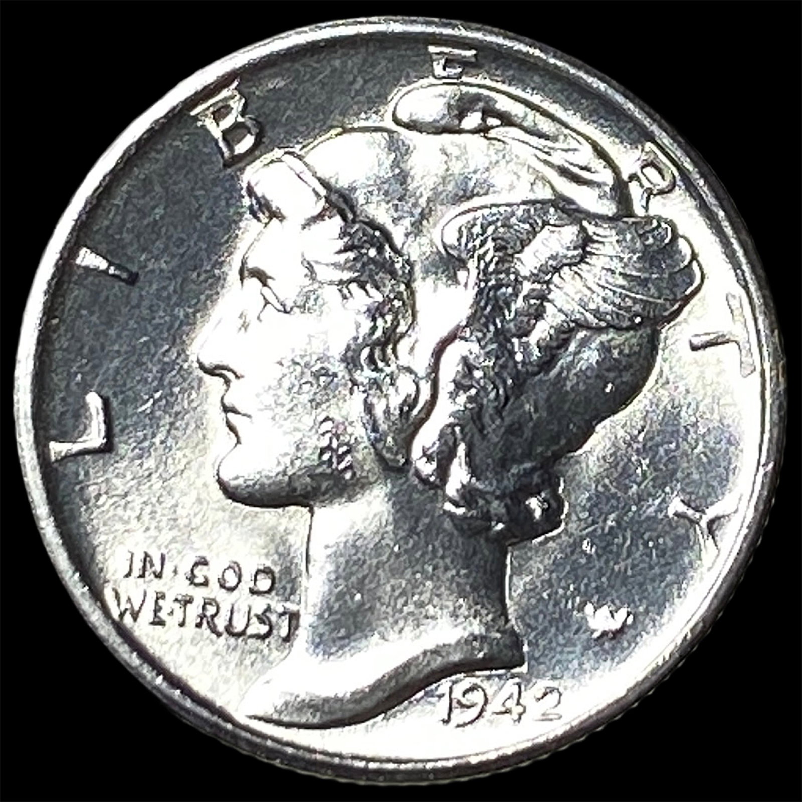 1942 Silver Mercury Dime UNCIRCULATED (1 of 2)