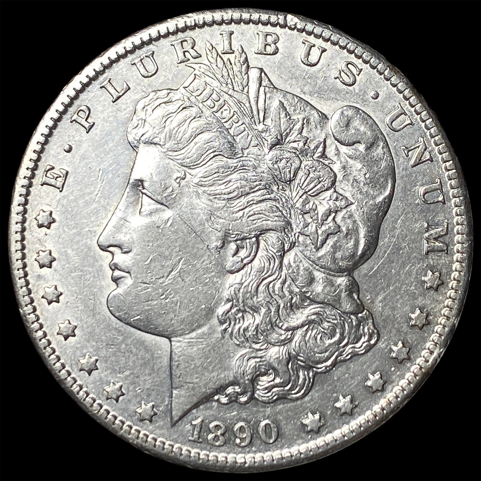 1890-CC Silver Morgan Dollar CLOSELY UNCIRCULATED (1 of 2)