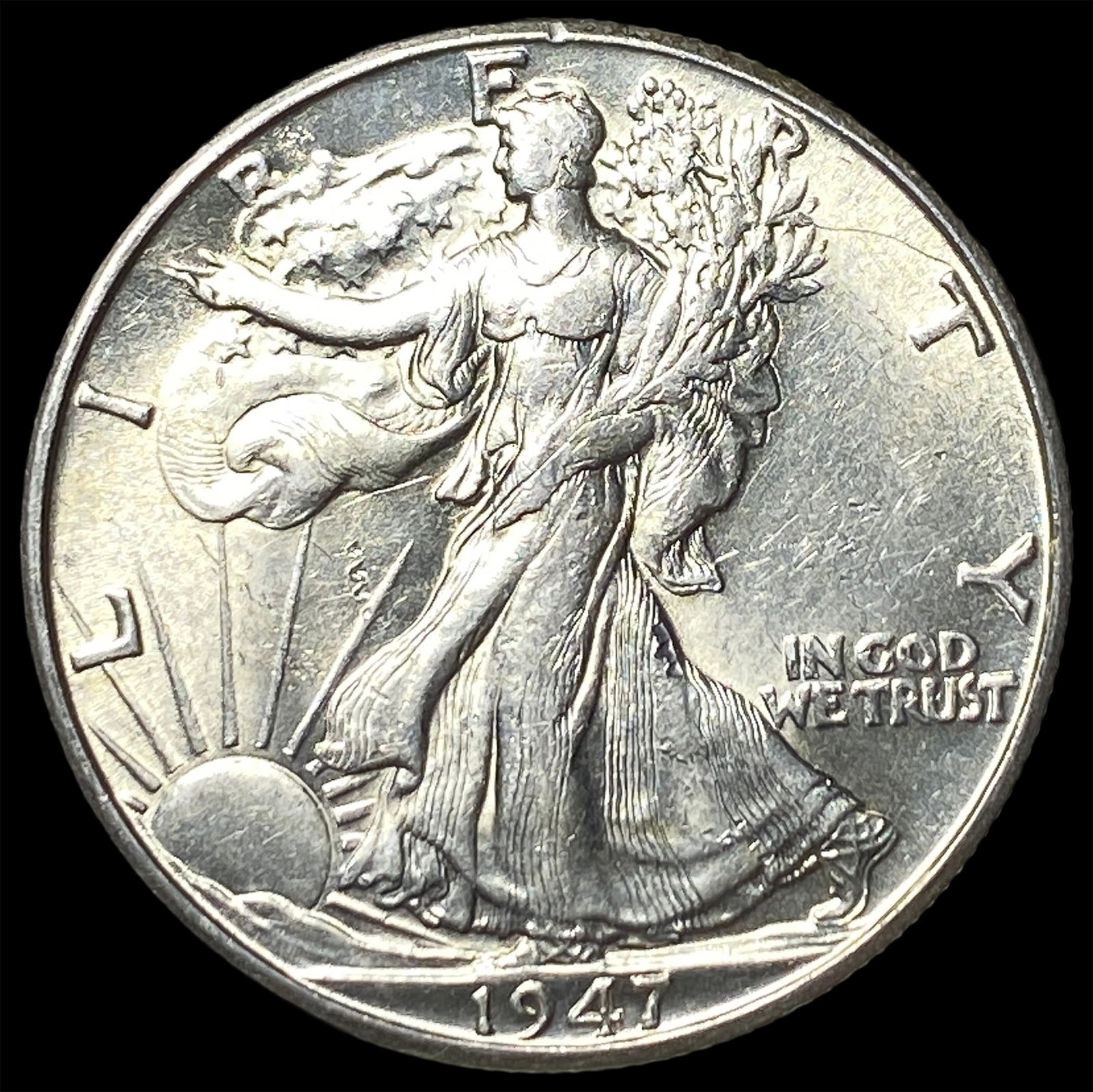 1947-D Silver Walking Liberty Half Dollar UNCIRCULATED: 1947-D Silver Walking Liberty Half Dollar UNCIRCULATED