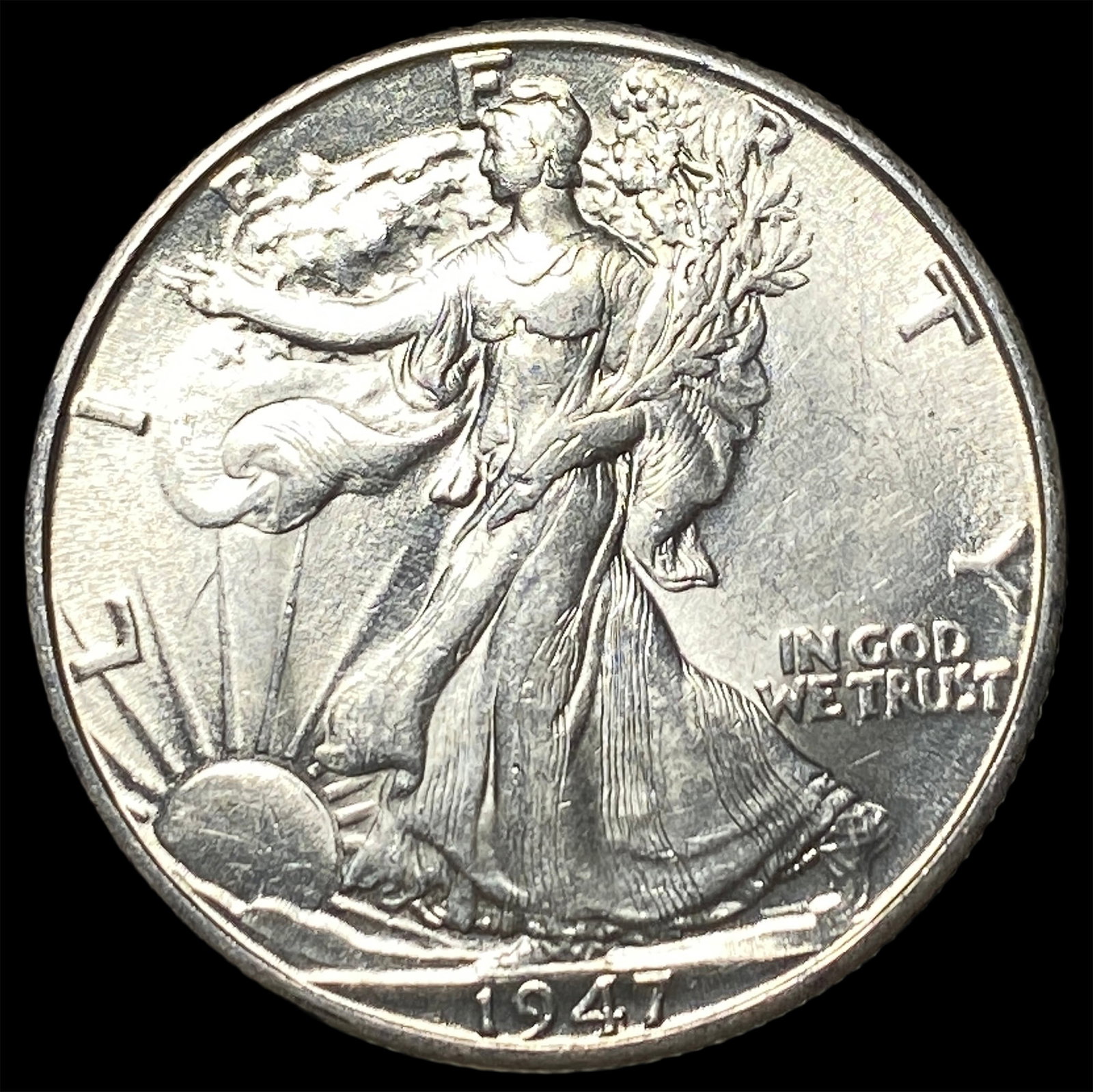 1947 Silver Half Dollar (Walking Liberty) UNCIRCULATED: 1947 Silver Half Dollar (Walking Liberty) UNCIRCULATED